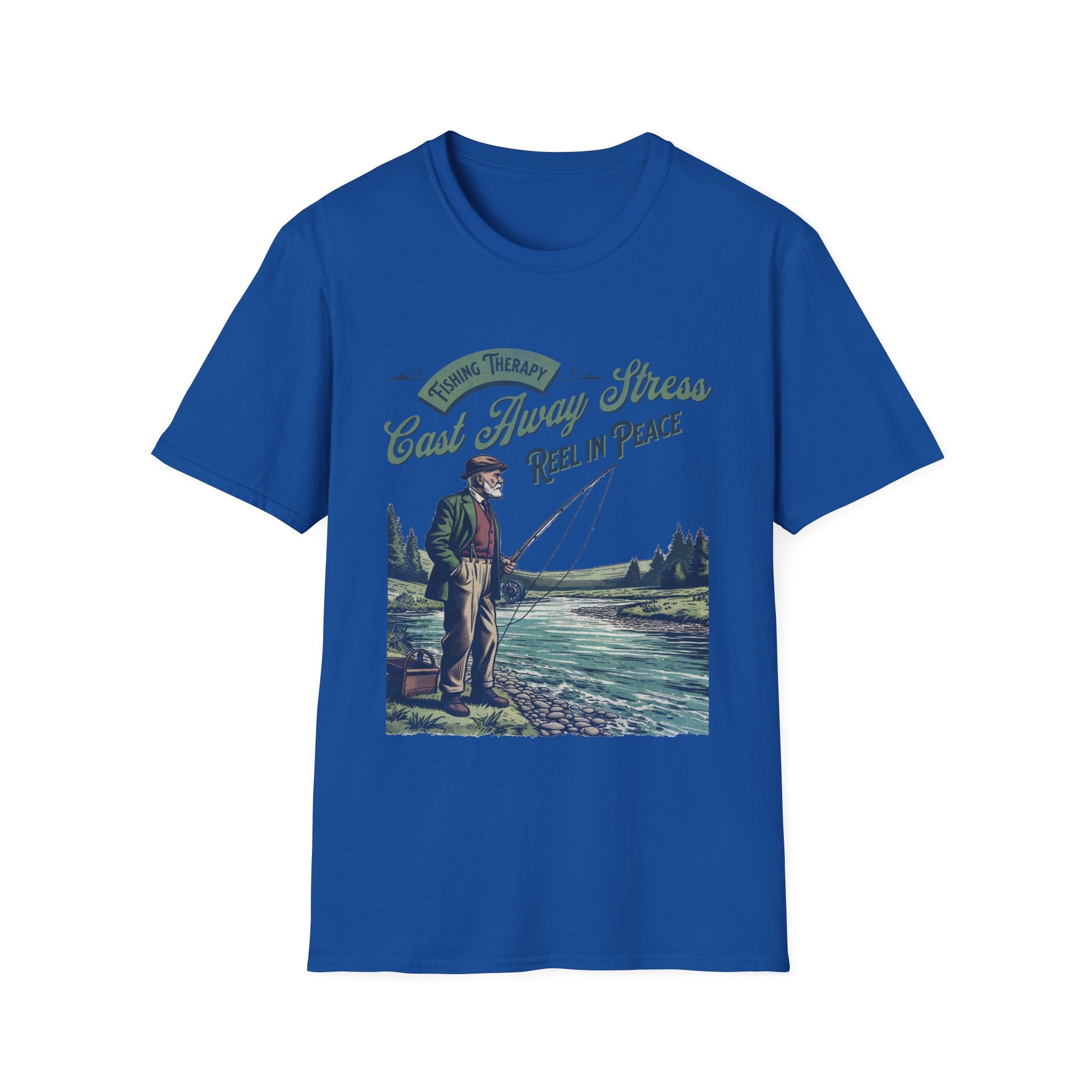 Fishing Therapy Vintage T-Shirt