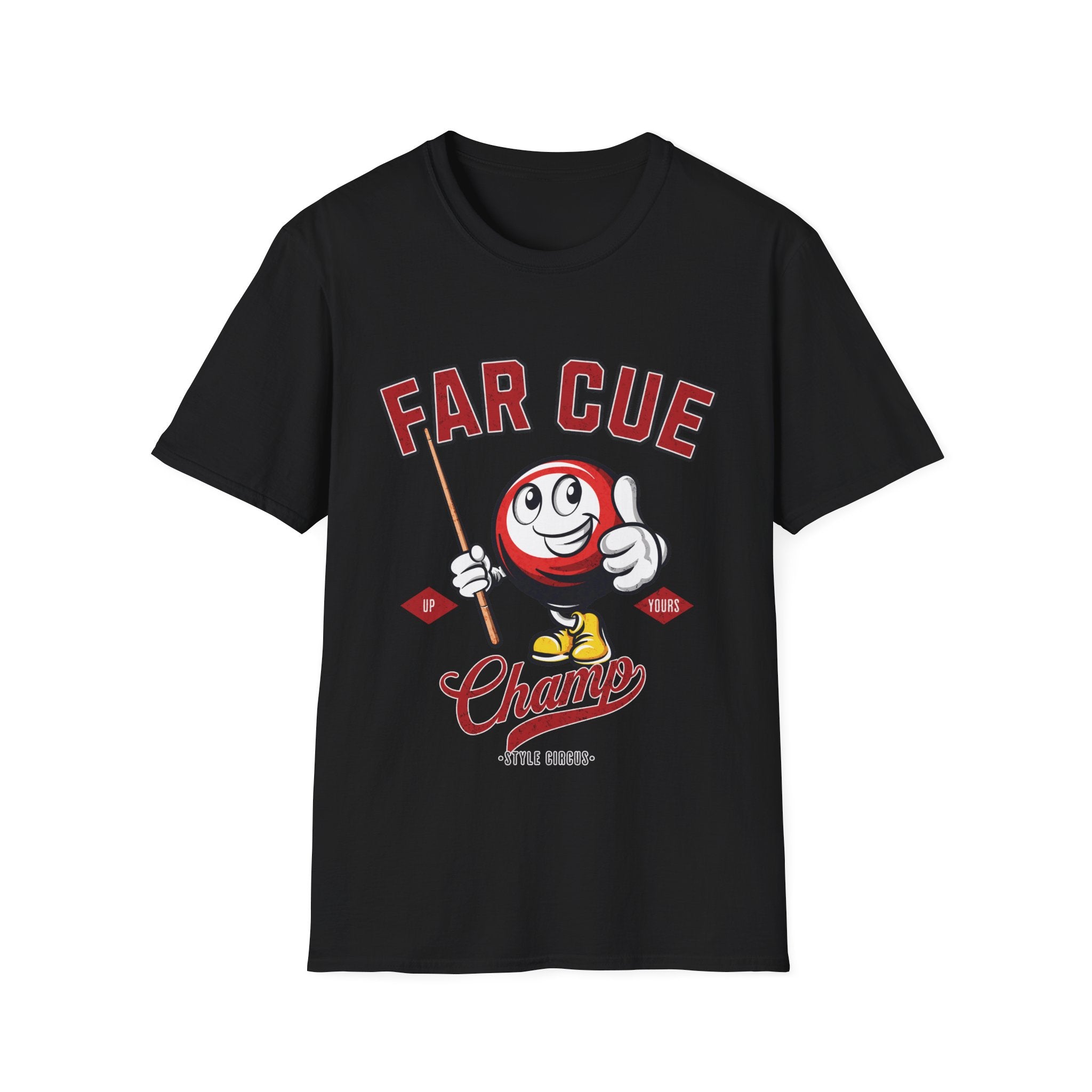 Far Cue Champ Billiards T-Shirt