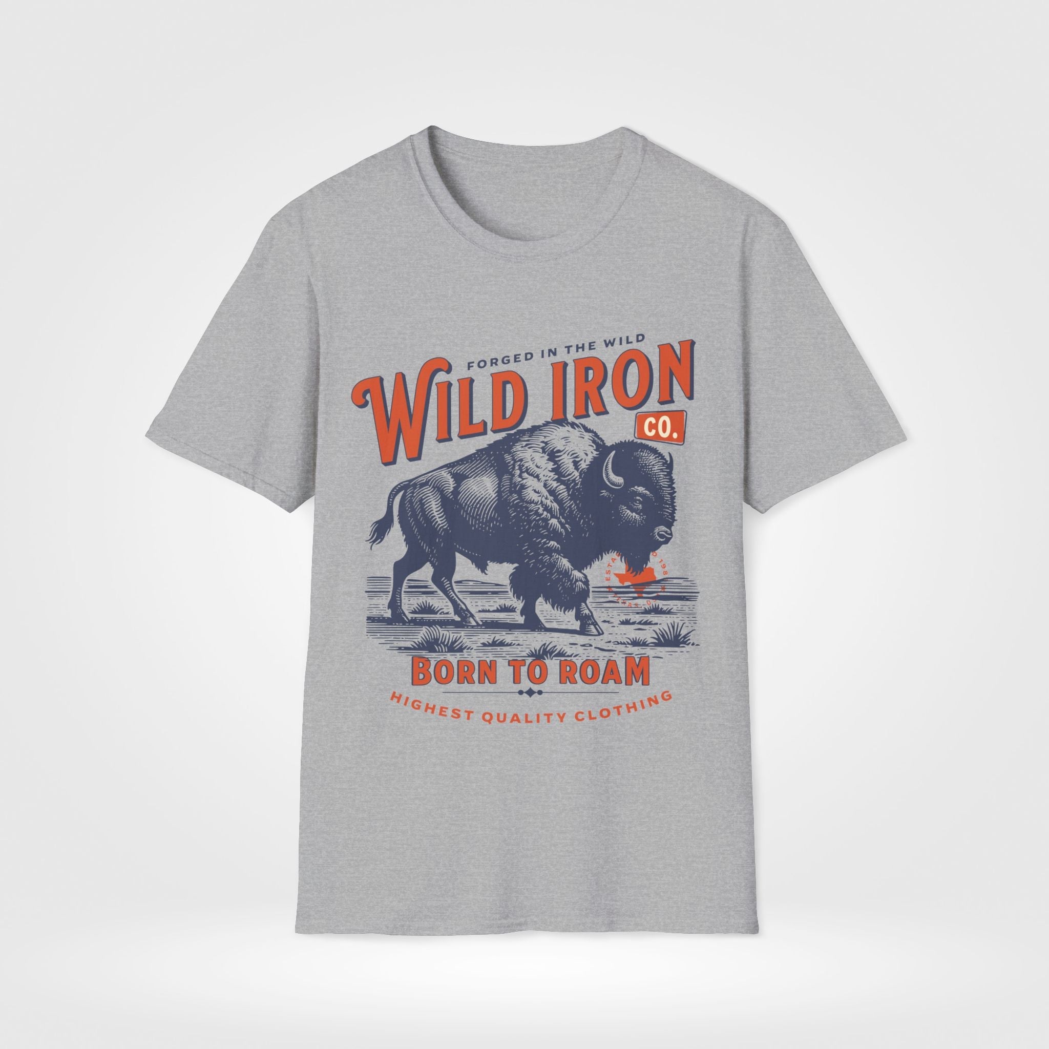 Bison Roaming Western Custom T-Shirt - Style Circus