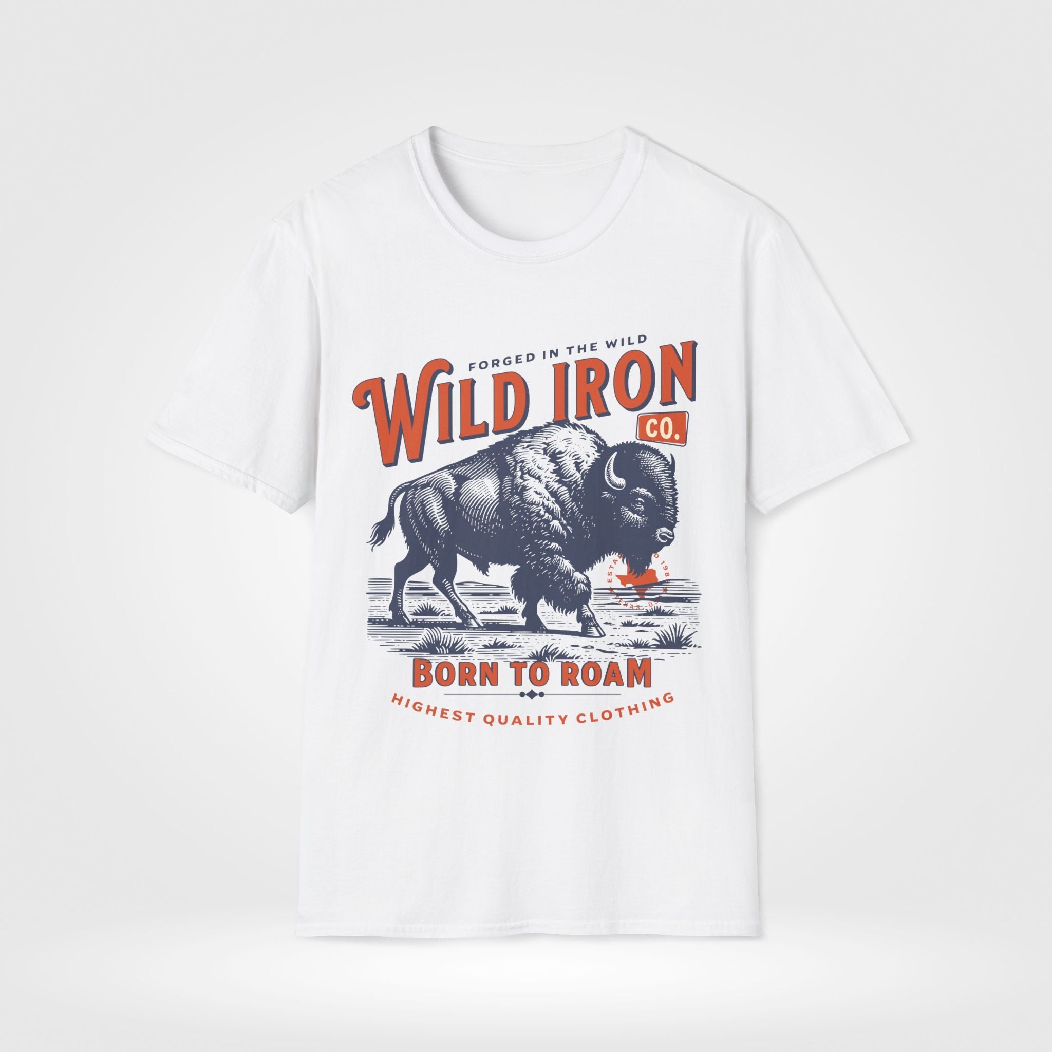 Bison Roaming Western Custom T-Shirt - Style Circus
