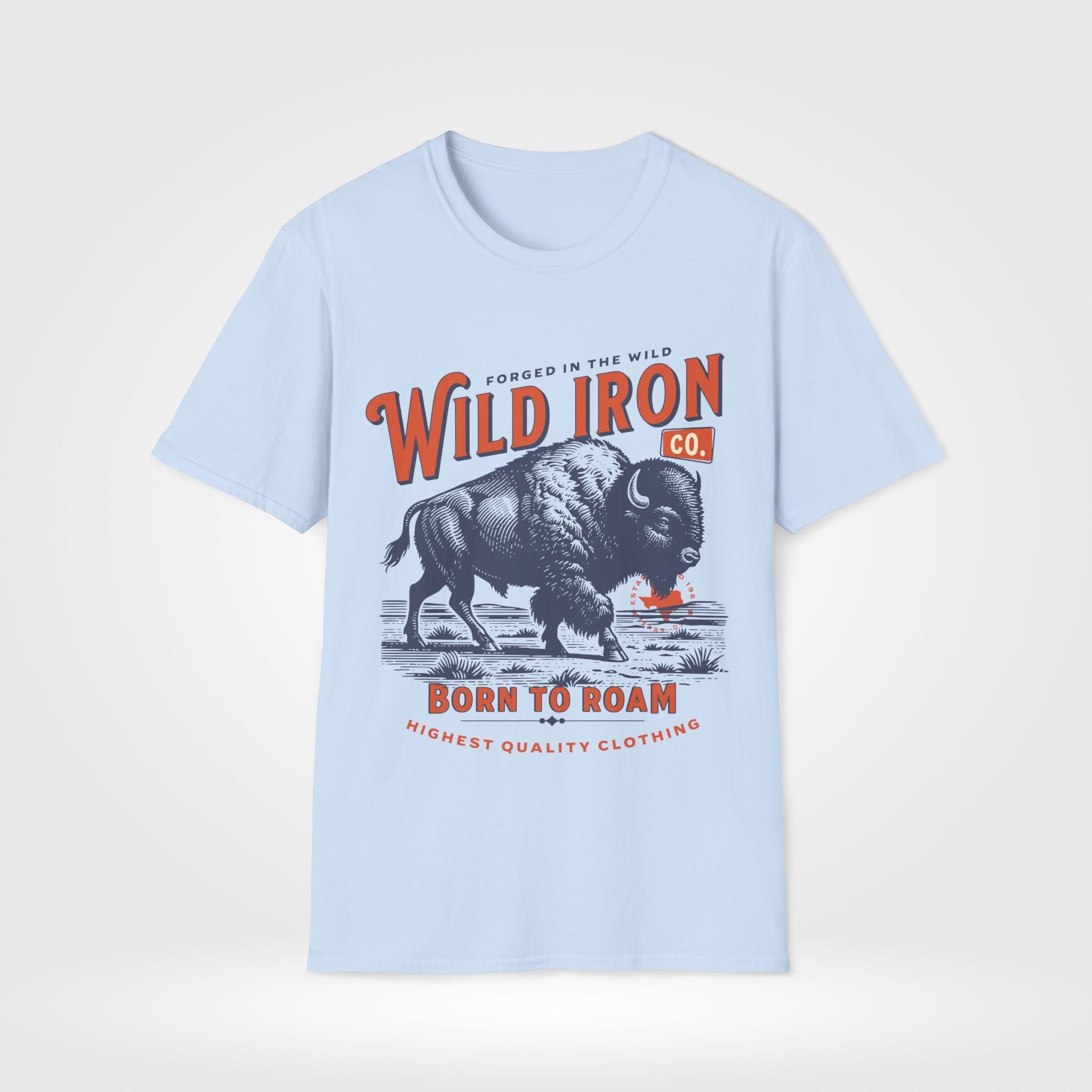 Bison Roaming Western Custom T-Shirt - Style Circus