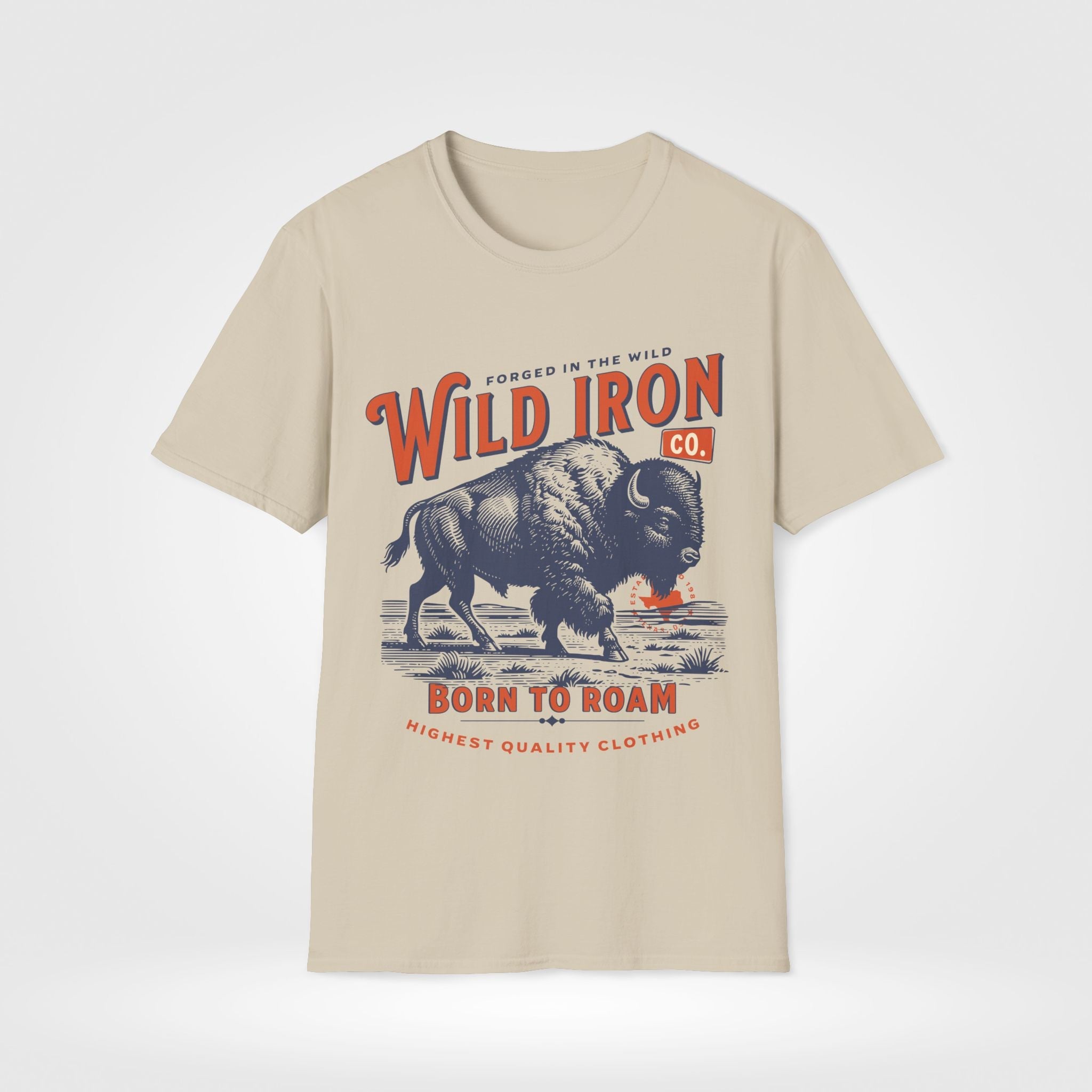 Bison Roaming Western Custom T-Shirt - Style Circus