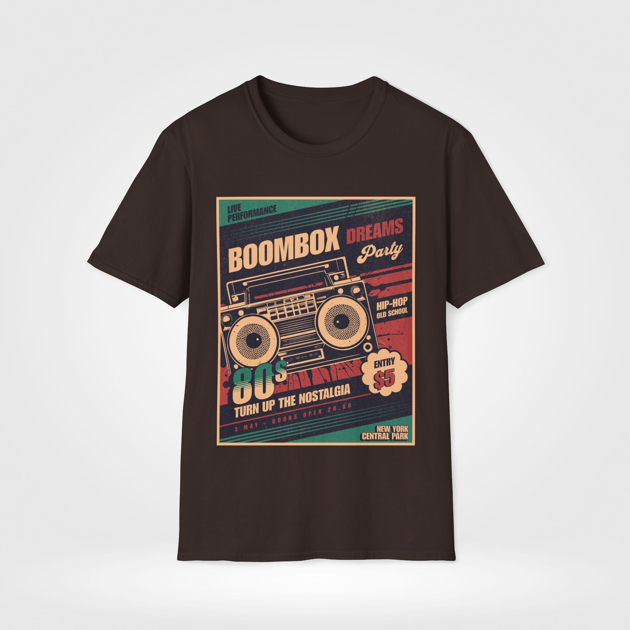 Boombox Retro 80's Unisex T-Shirt - Style Circus