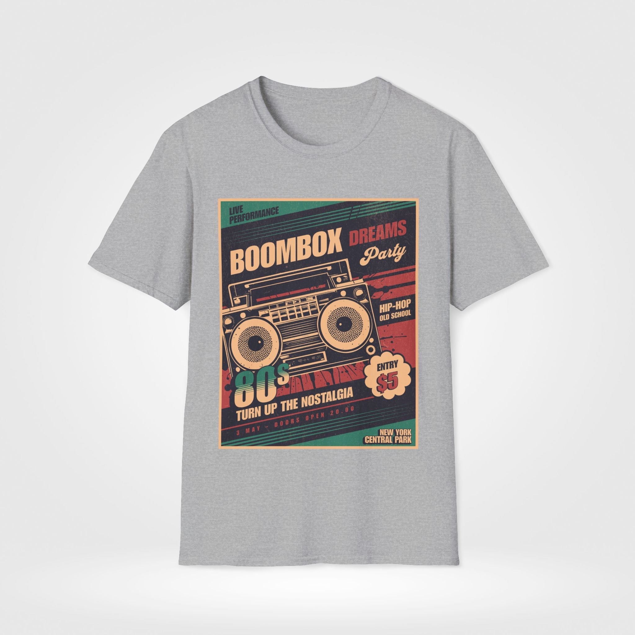 Boombox Retro 80's Unisex T-Shirt - Style Circus