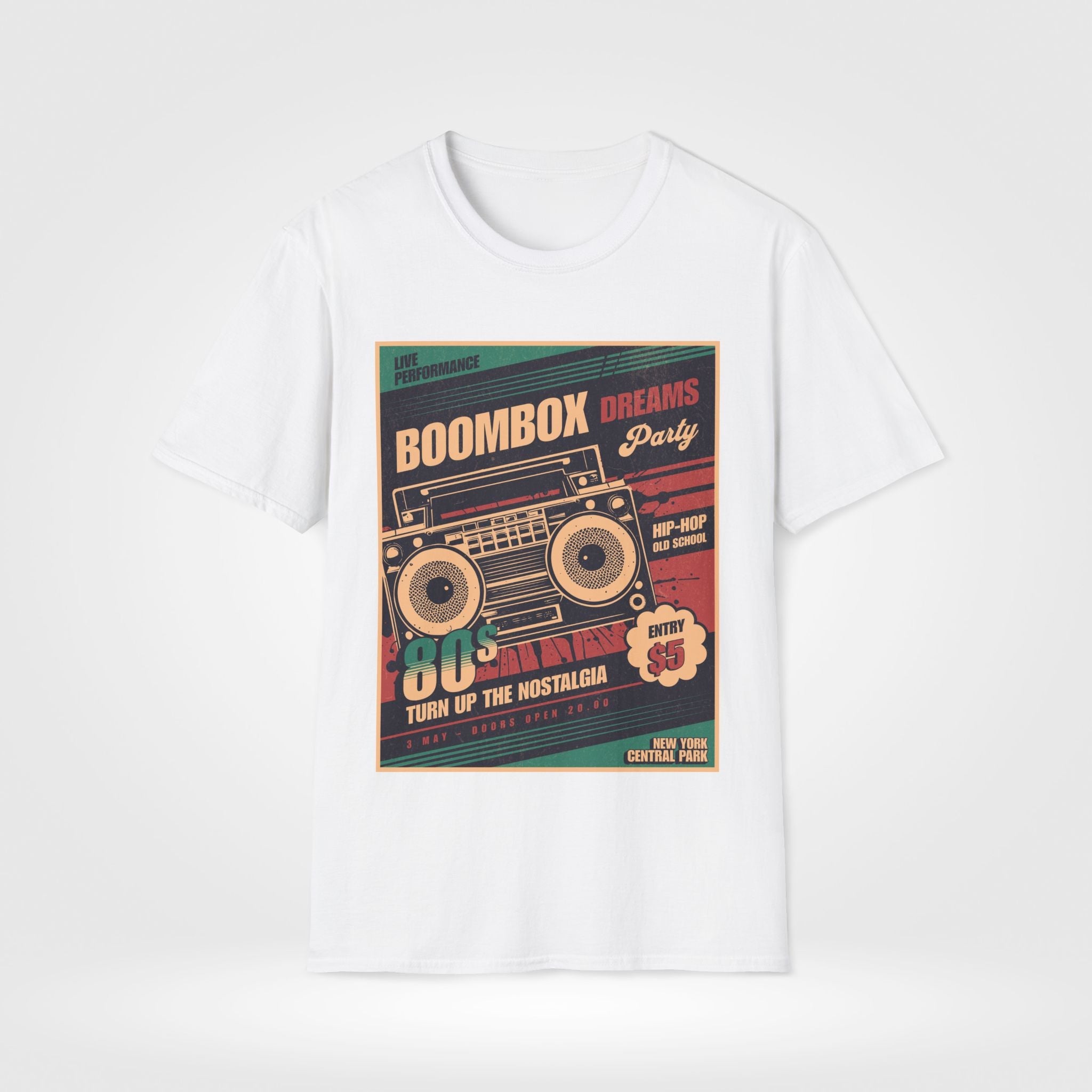 Boombox Retro 80's Unisex T-Shirt - Style Circus