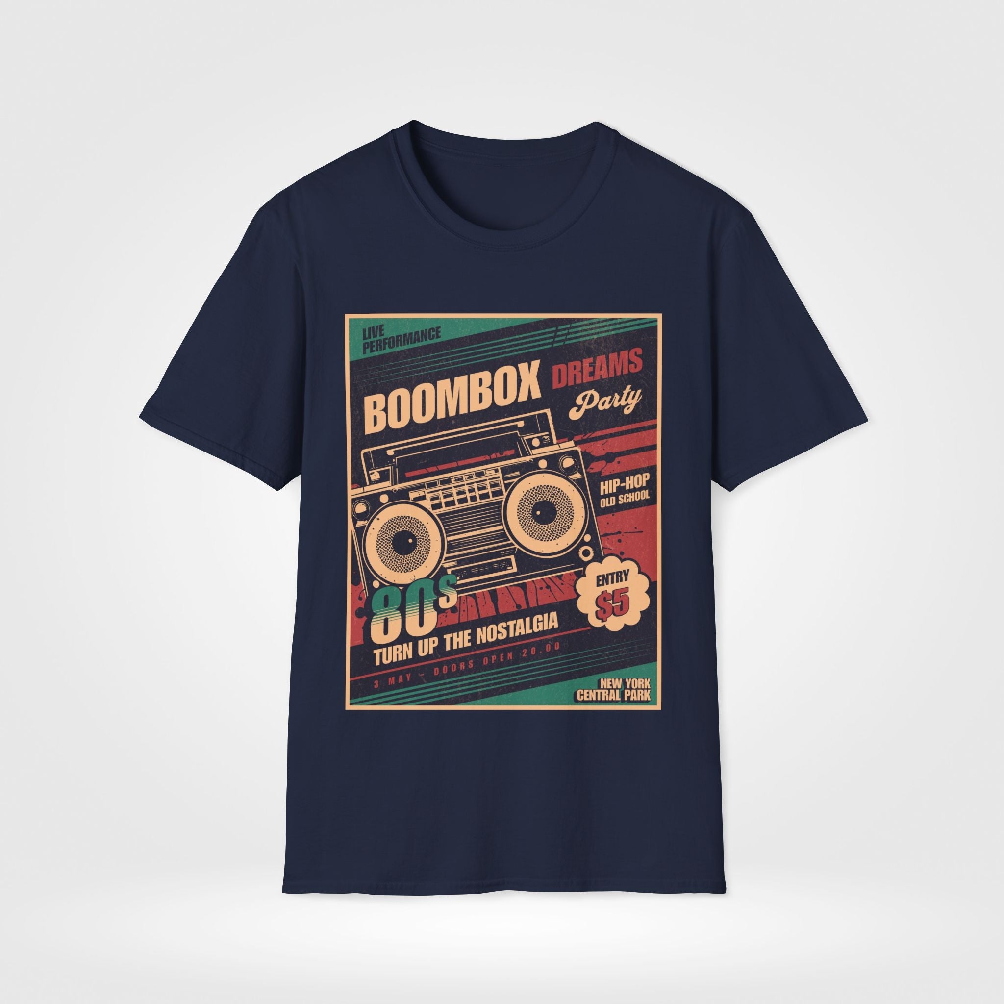 Boombox Retro 80's Unisex T-Shirt - Style Circus