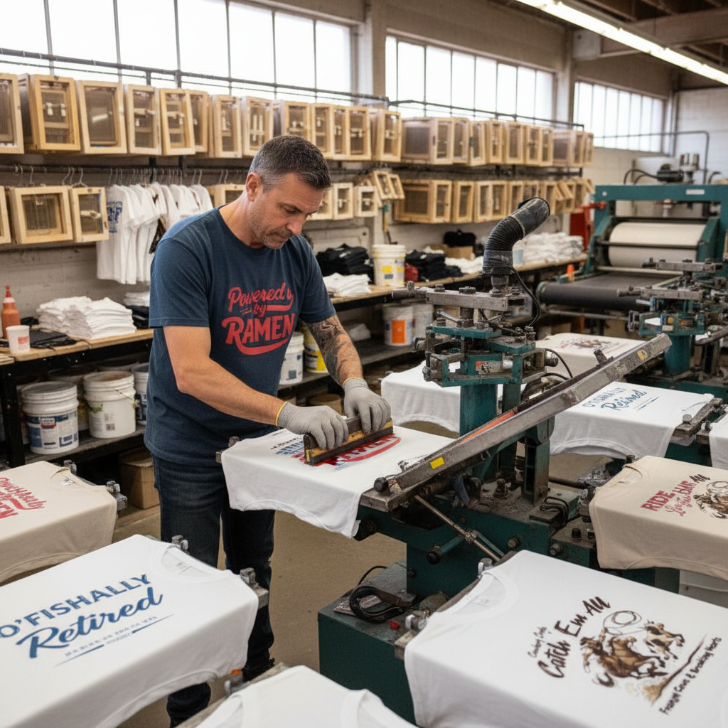 Can you place designs from my store on the t-shirts