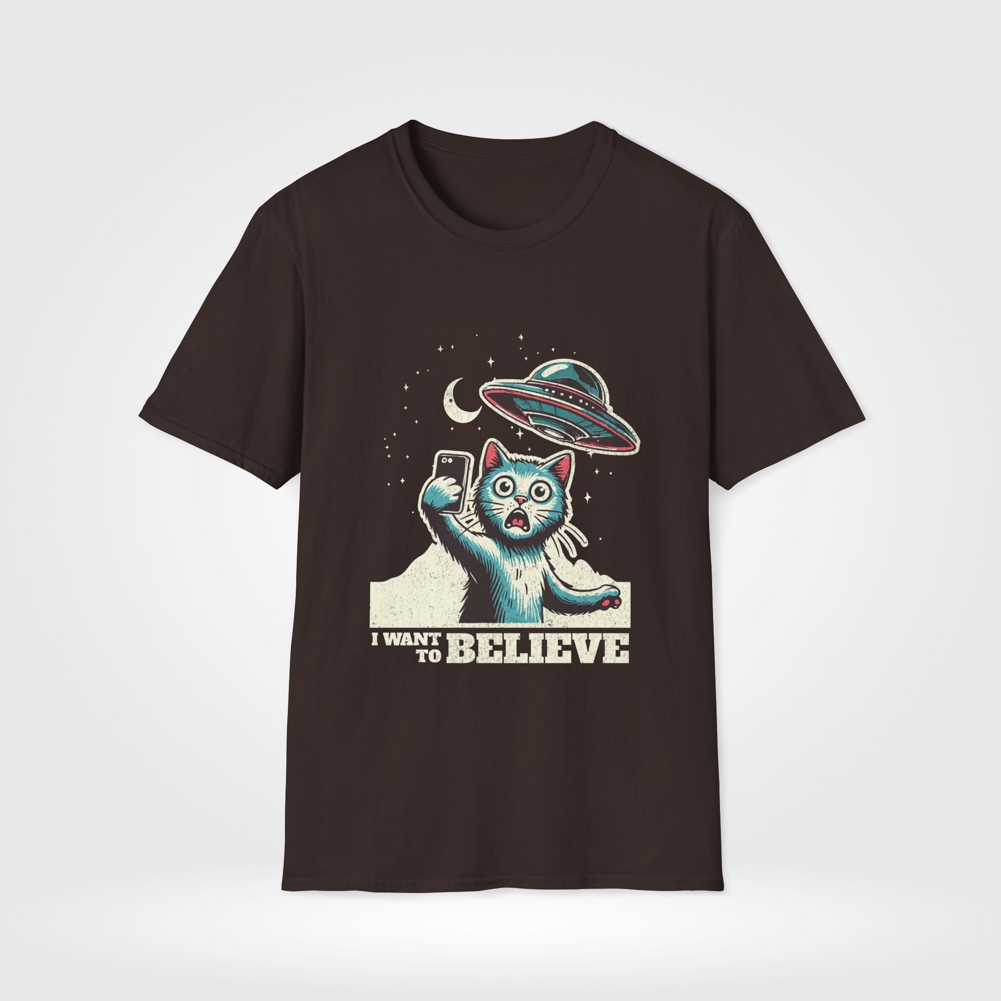 Cat UFO Funny Unisex T-Shirt - Style Circus