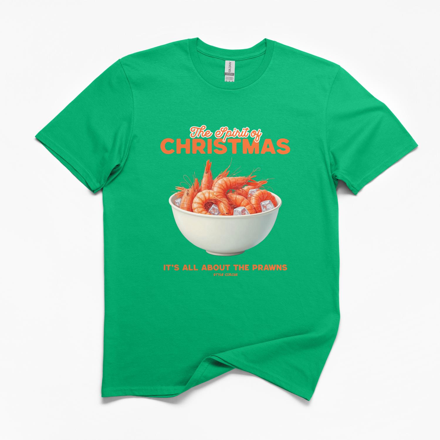 Christmas It's All About The Prawns T-Shirt