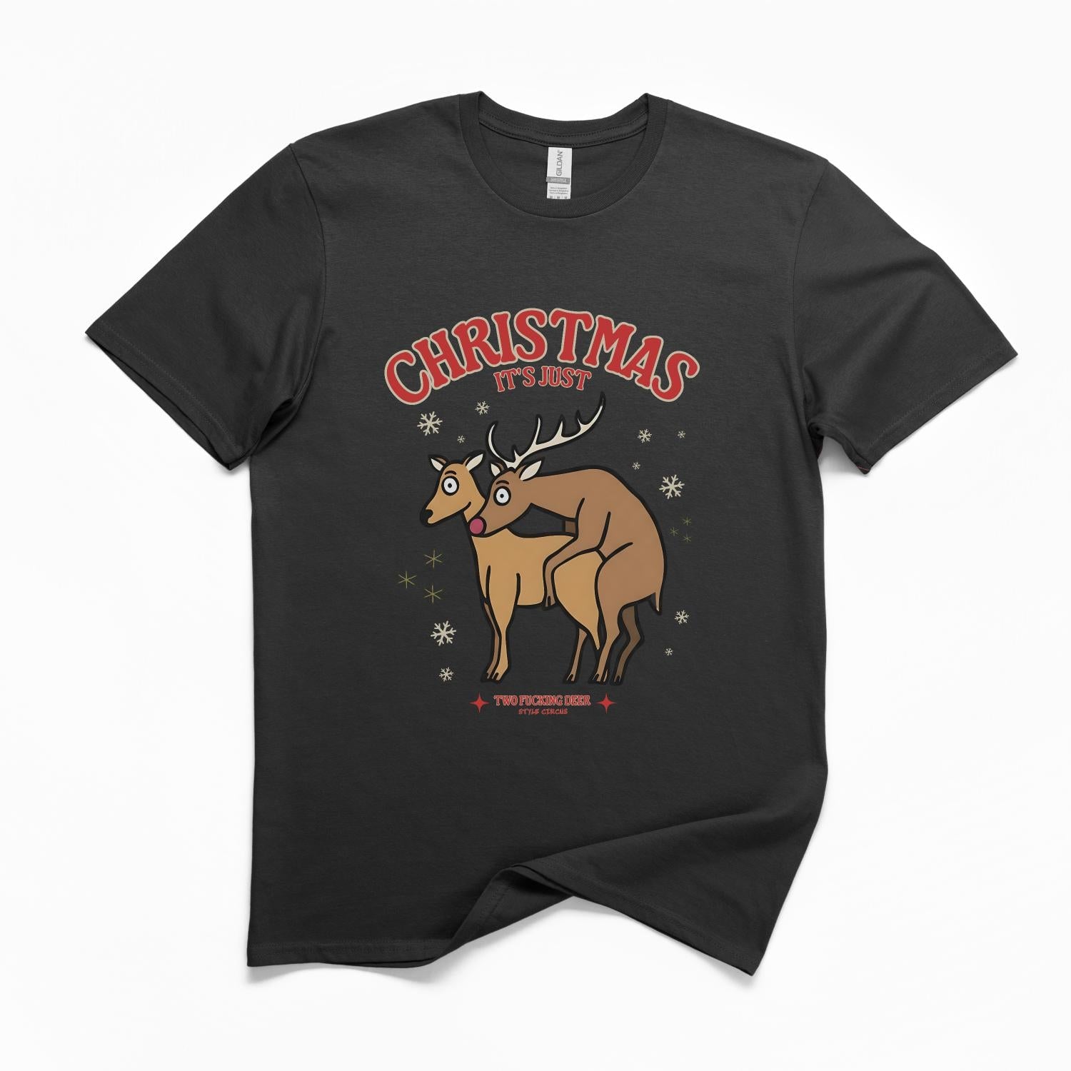 Christmas It's Just Two Fucking Deer T-Shirt
