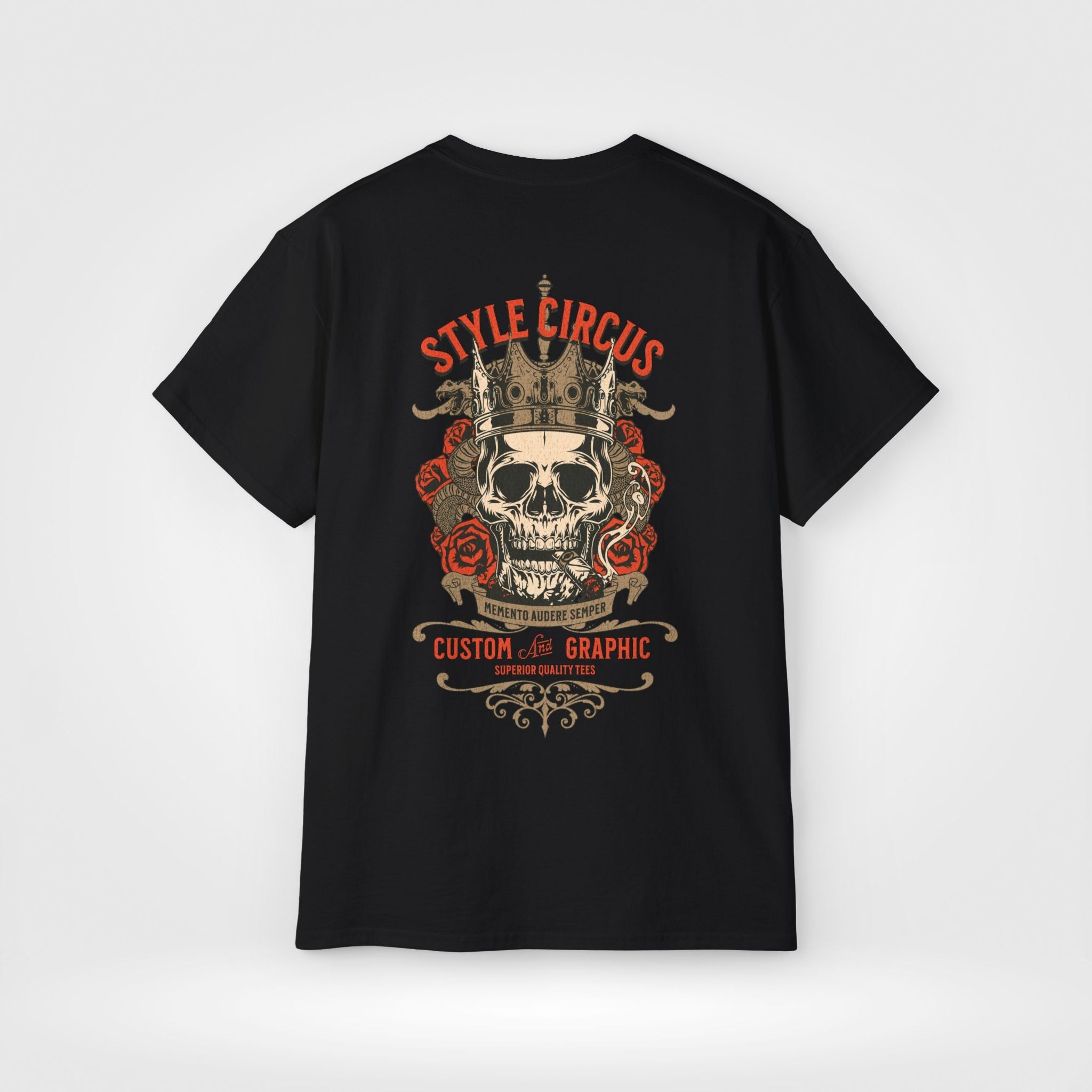 Cigar King Tattoo Studio Skull Wear T-Shirt - Style Circus