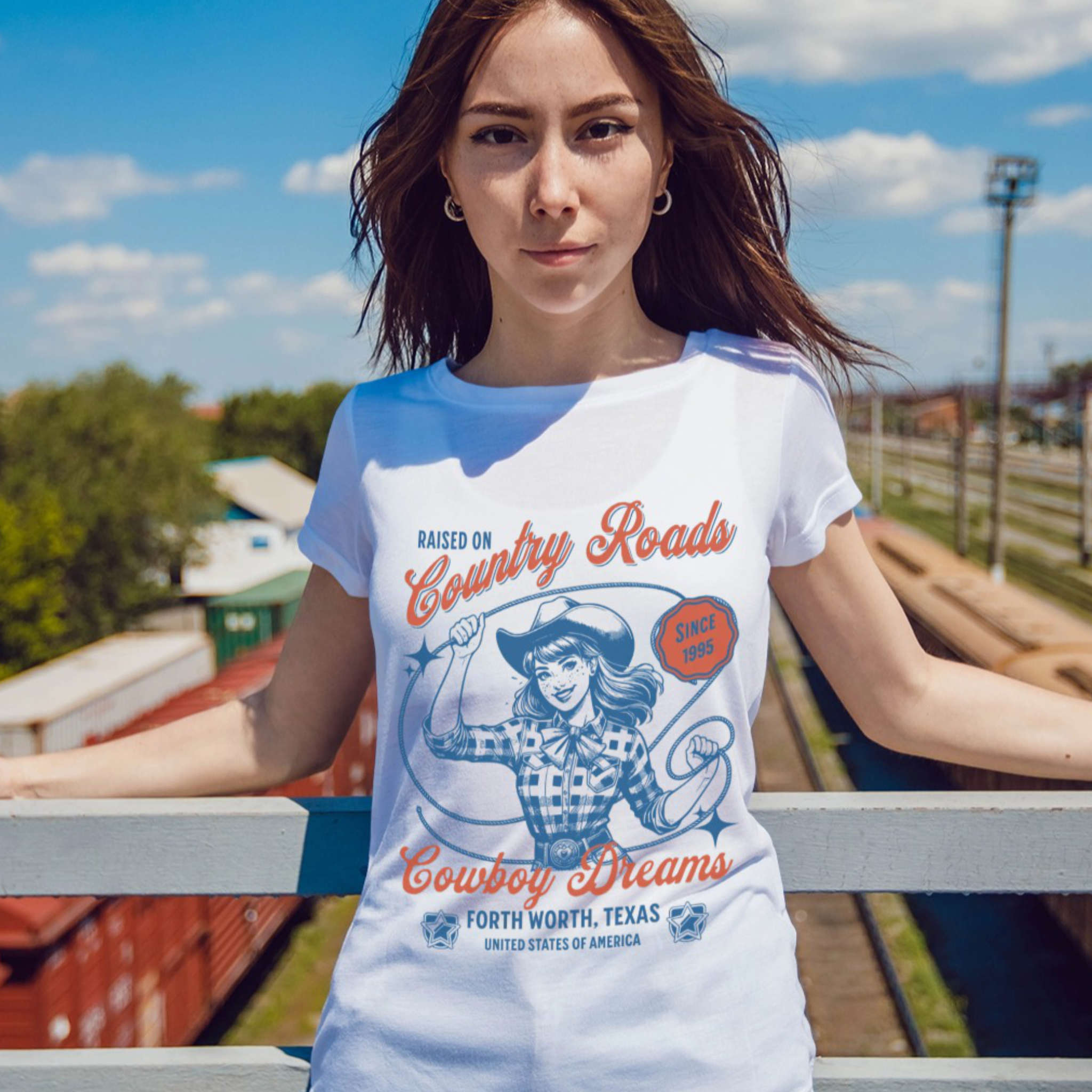 Country Roads Cowboy Dreams Custom T-Shirt - Style Circus