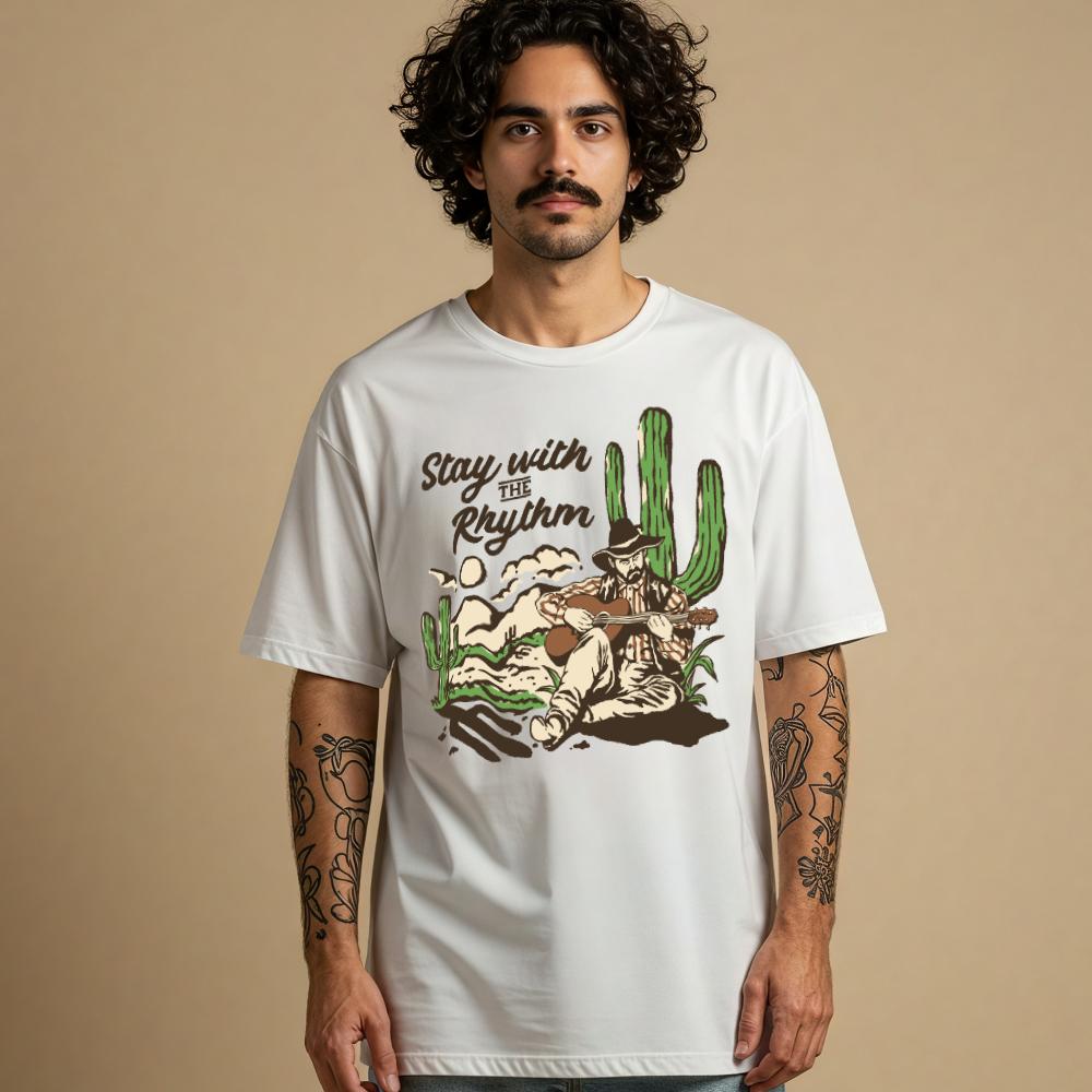 Cowboy Rhythm Western T-Shirt - Style Circus