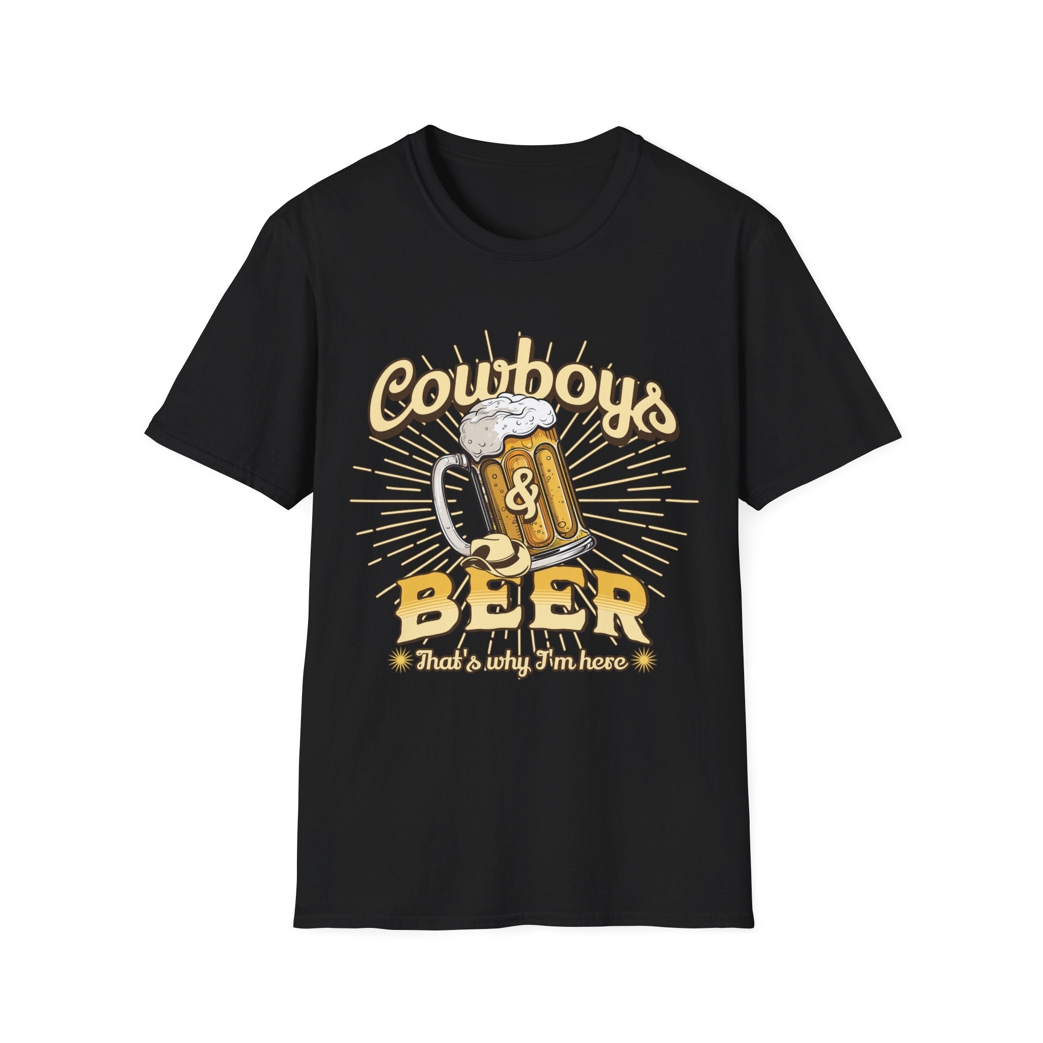 Cowboys And Beer Western T-Shirt - Style Circus