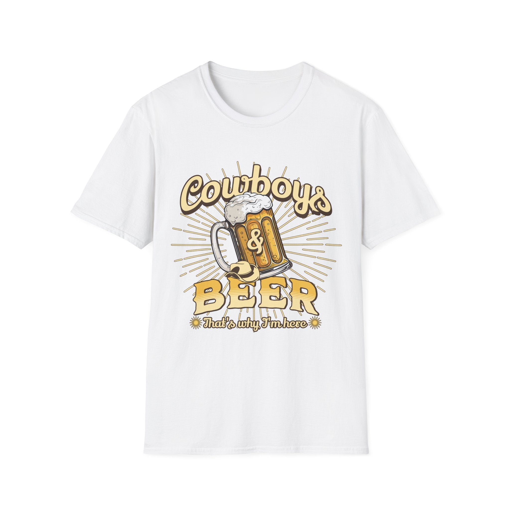 Cowboys And Beer Western T-Shirt - Style Circus
