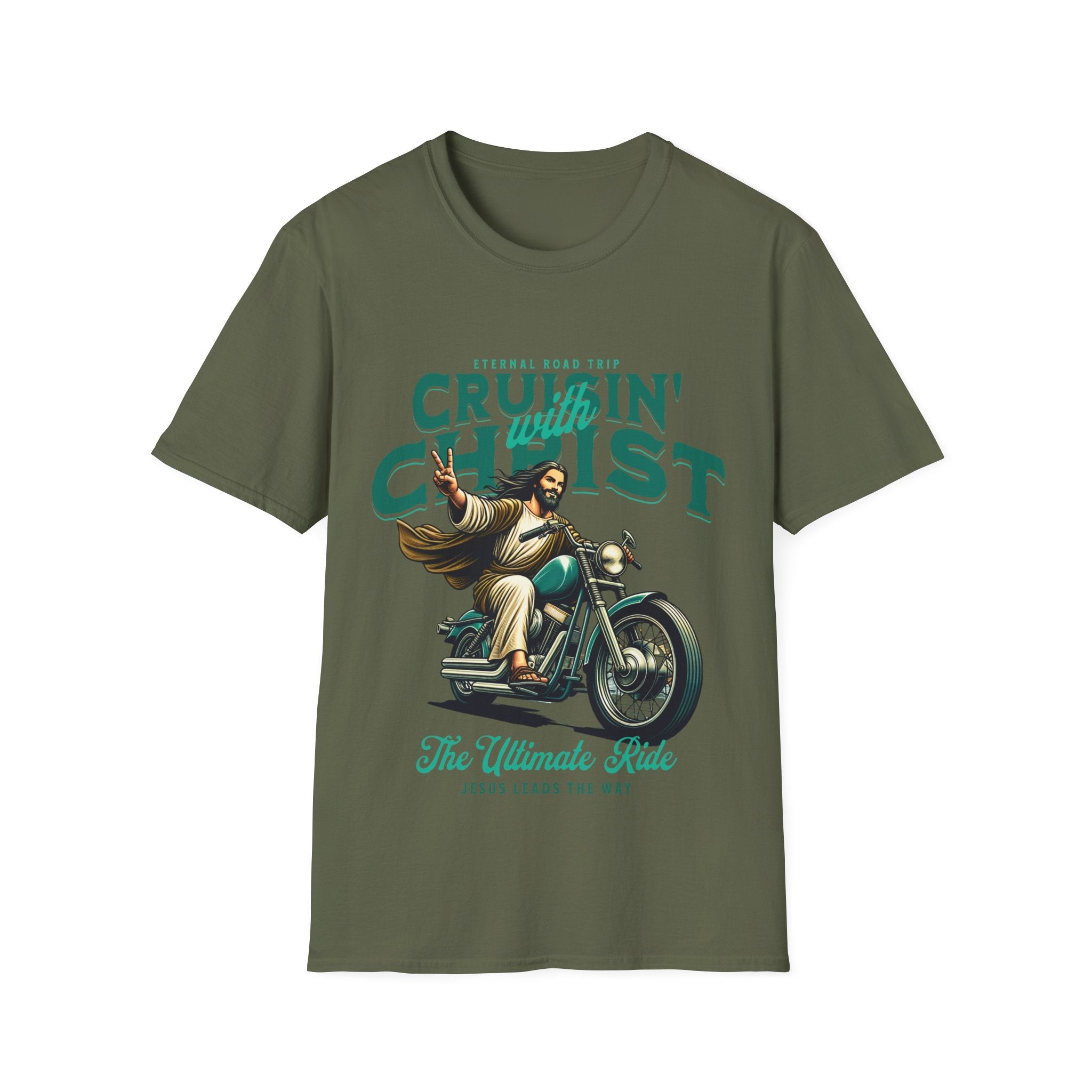 Cruising With Jesus Funny T-Shirt - Style Circus