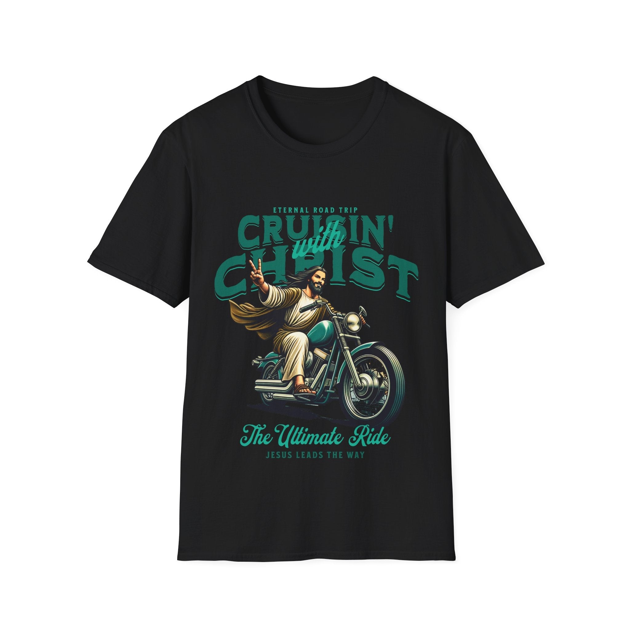 Cruising With Jesus Funny T-Shirt - Style Circus