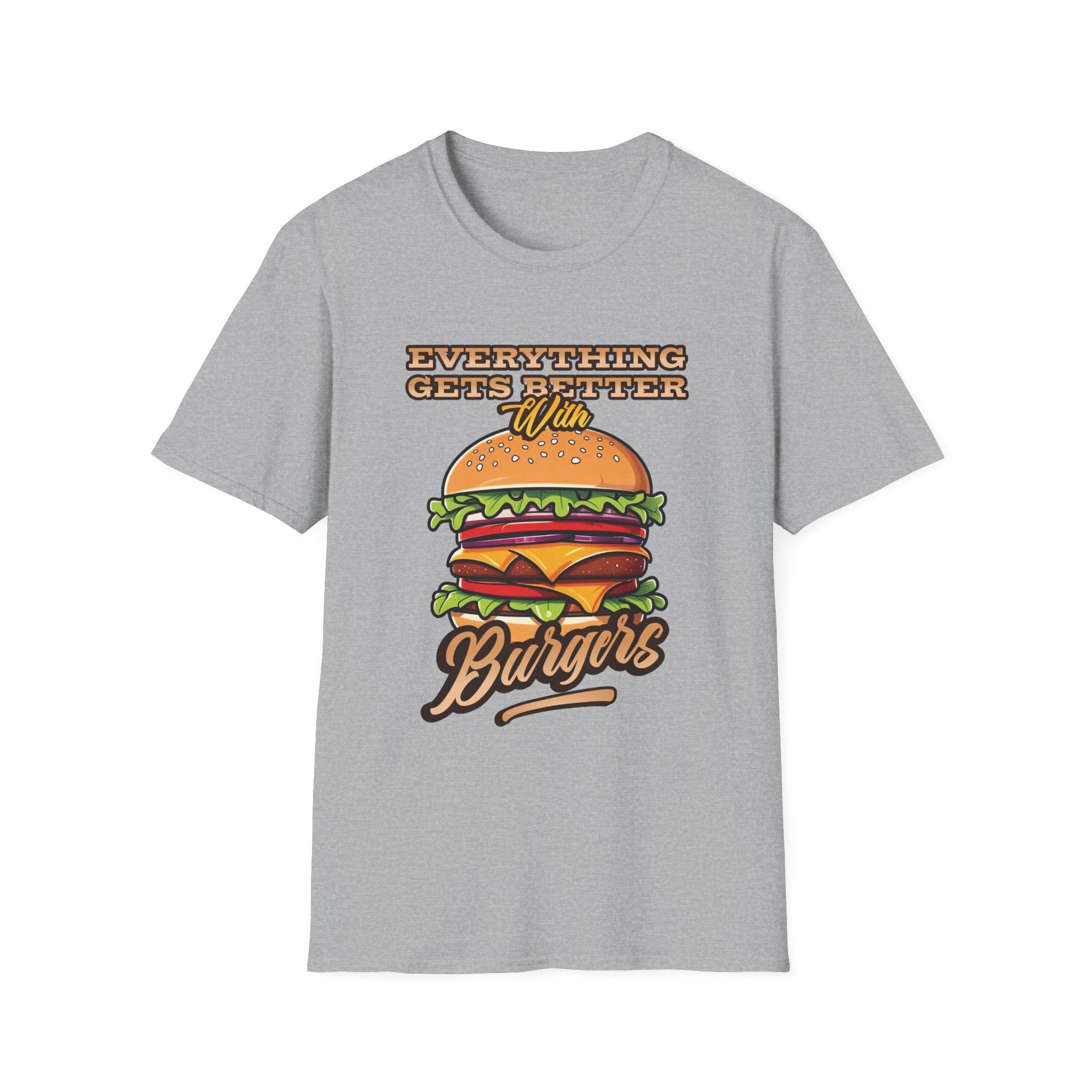 Everything Gets Better With Burgers Custom T-Shirt - Style Circus