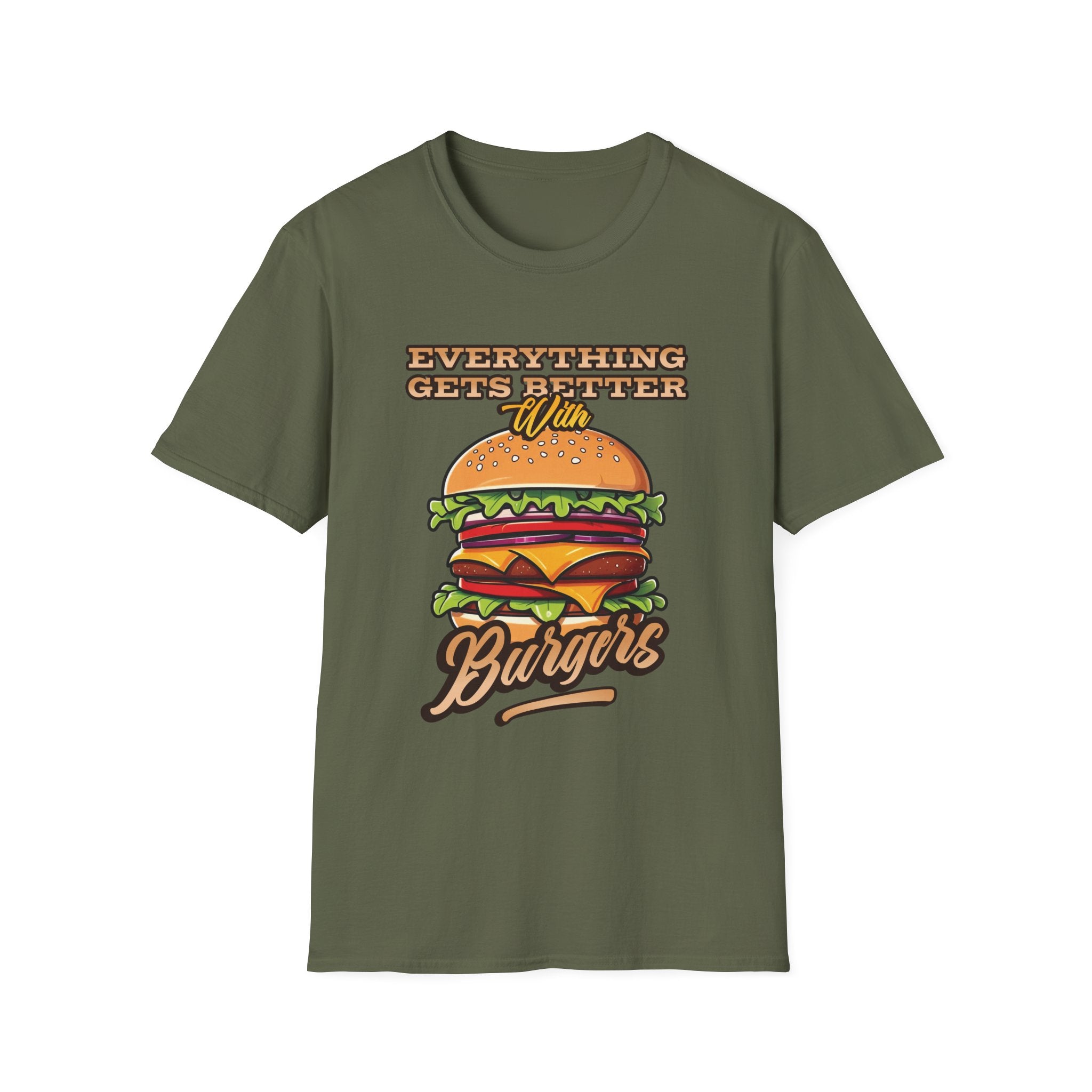 Everything Gets Better With Burgers Custom T-Shirt - Style Circus