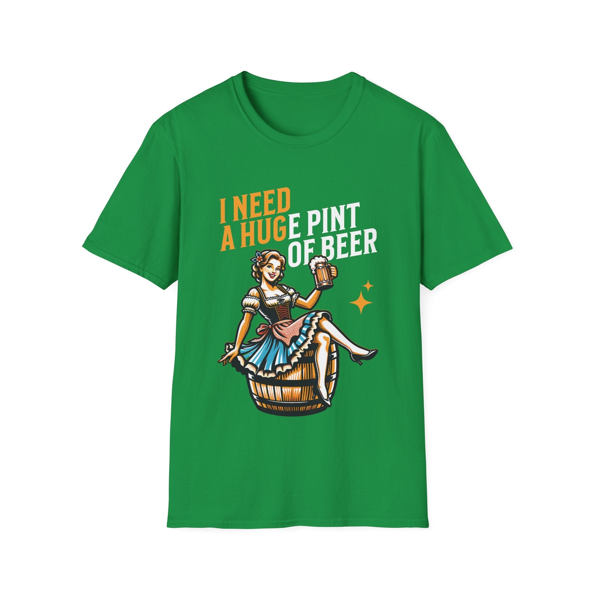 I Need A Huge Pint Of Beer Funny Custom T-Shirt - Style Circus