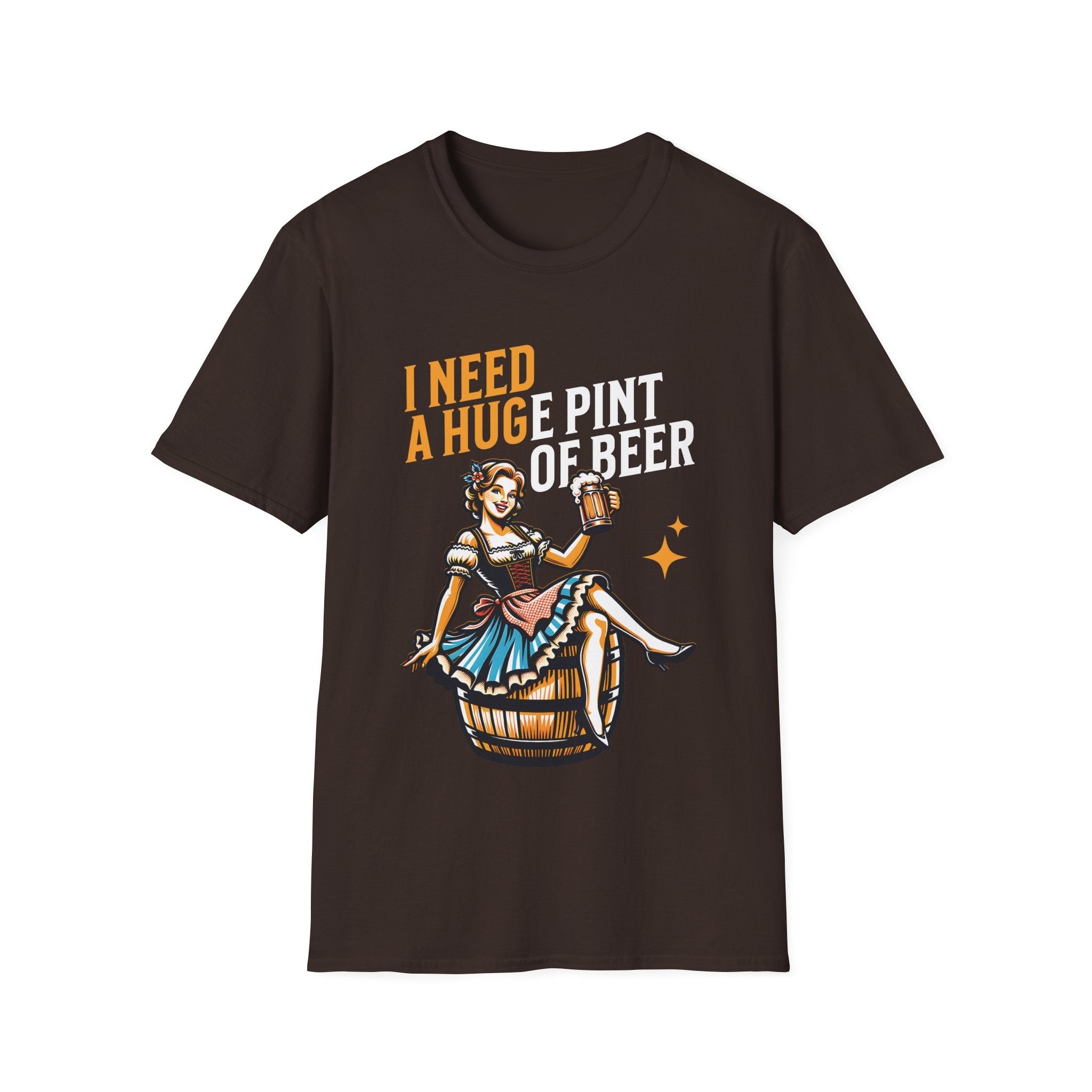I Need A Huge Pint Of Beer Funny Custom T-Shirt - Style Circus