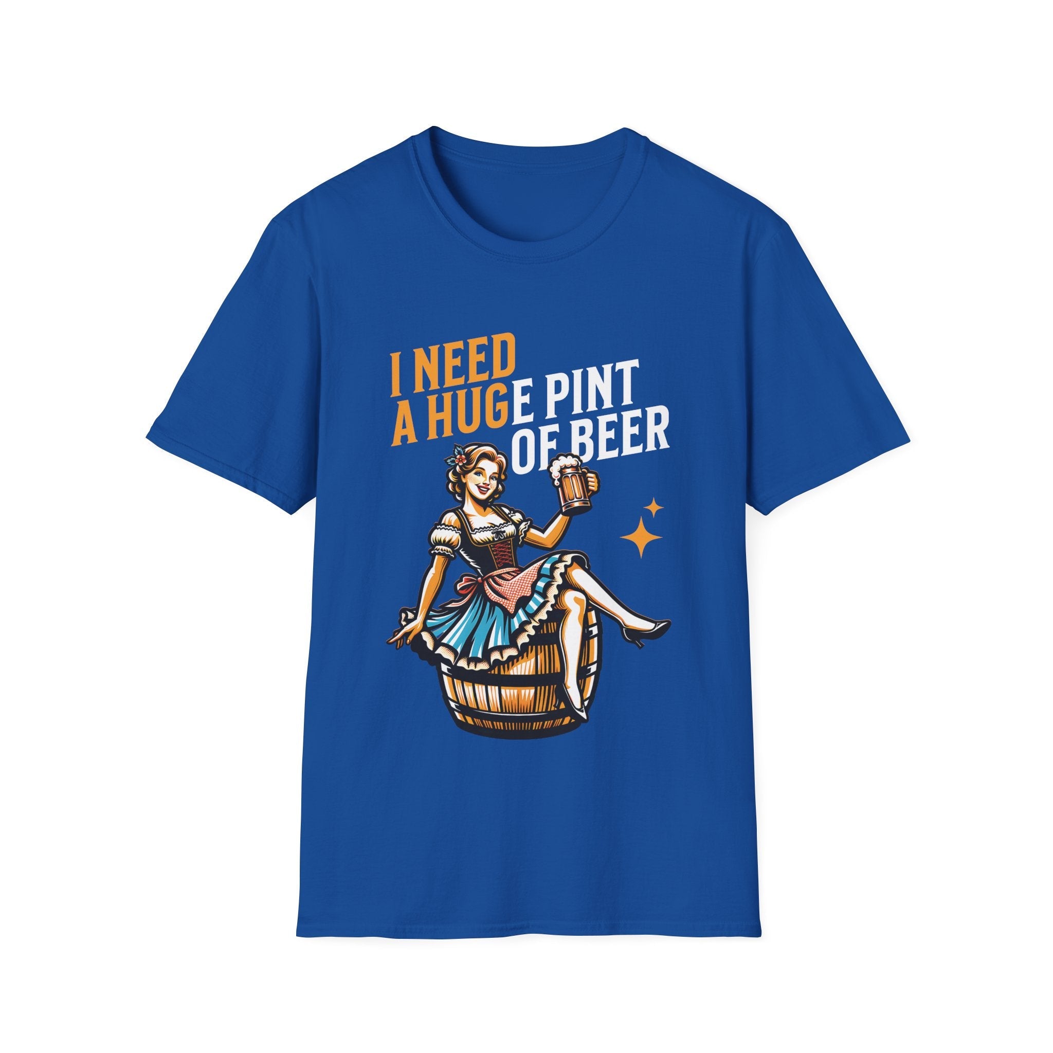 I Need A Huge Pint Of Beer Funny Custom T-Shirt - Style Circus