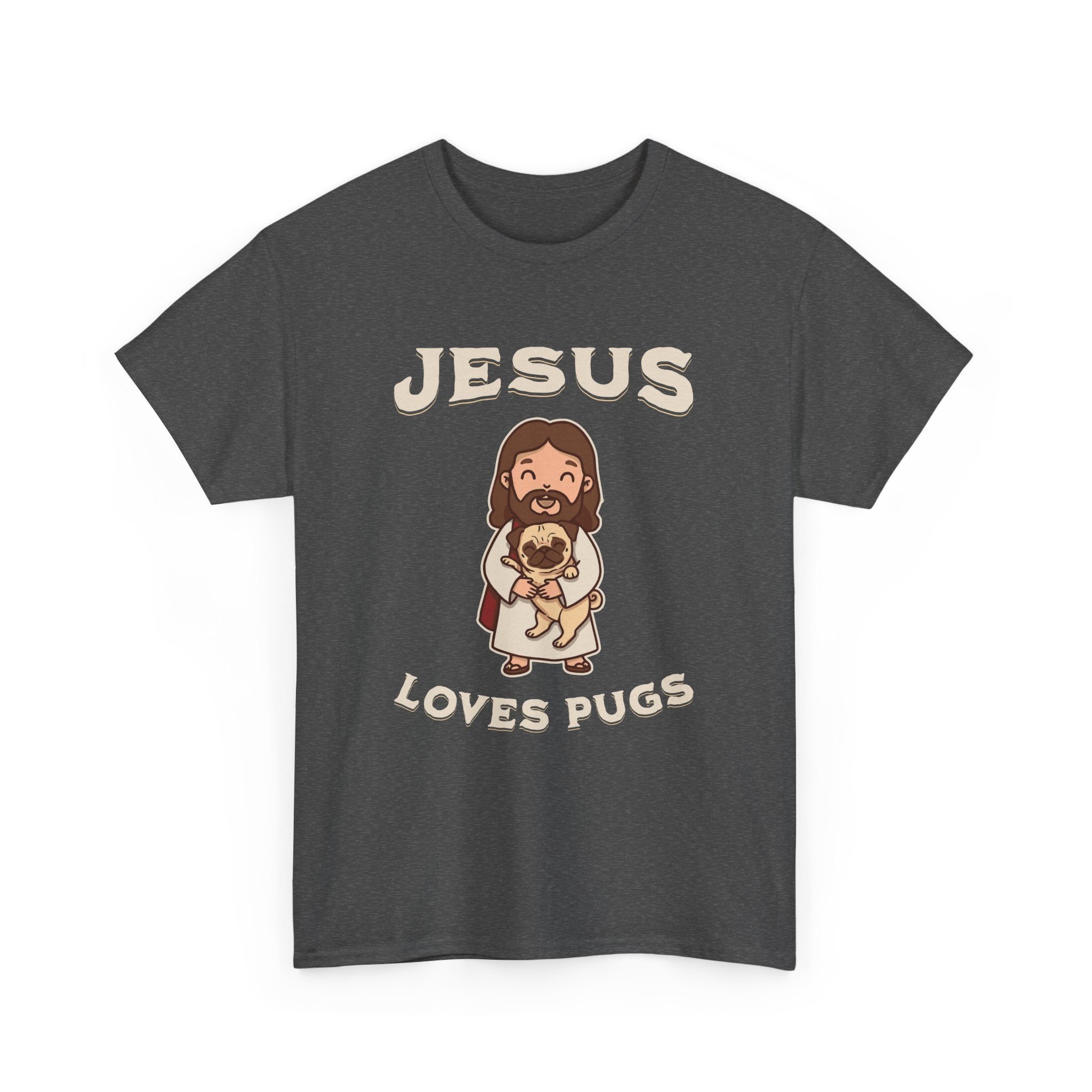 Jesus Loves Pugs T-Shirt - Style Circus