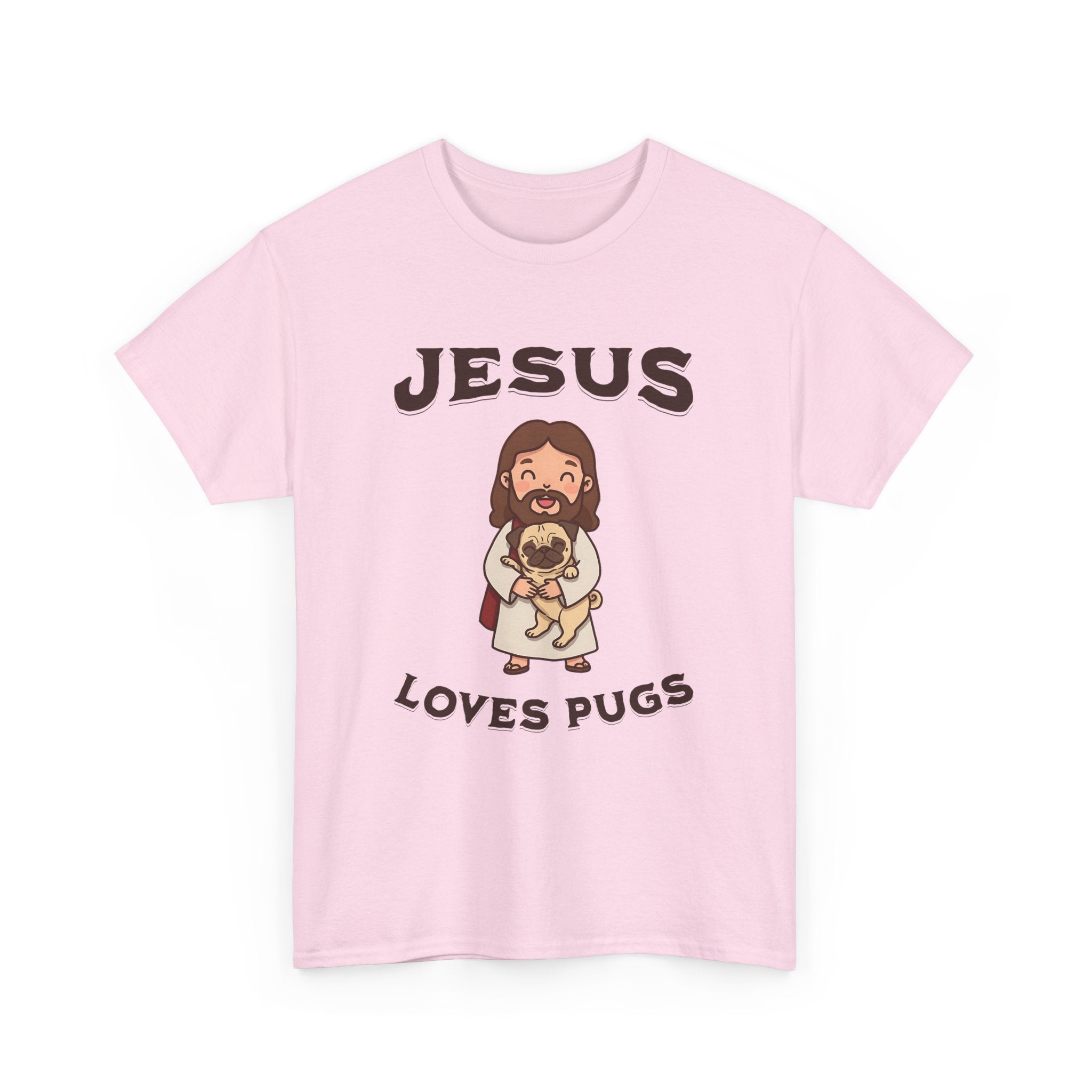 Jesus Loves Pugs T-Shirt - Style Circus