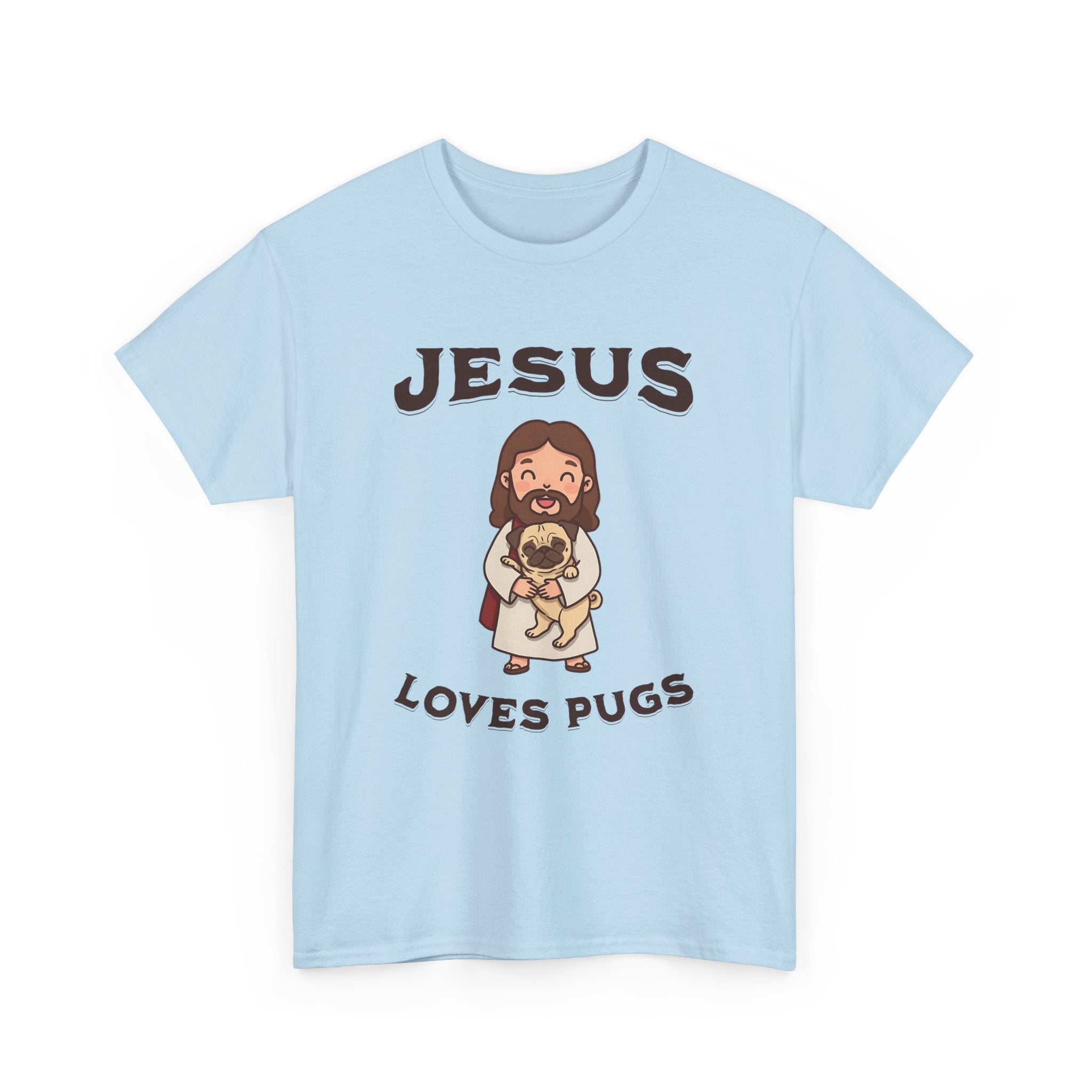 Jesus Loves Pugs T-Shirt - Style Circus