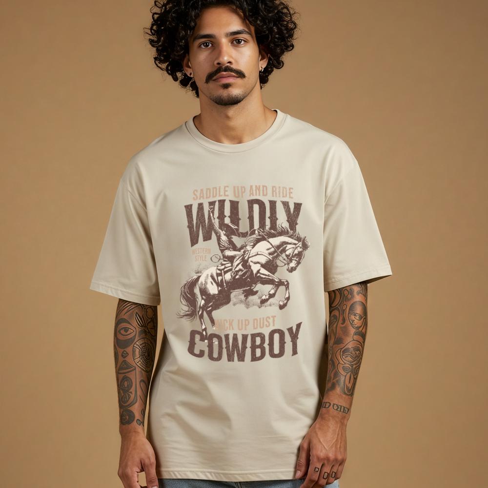 Kick Up Dust Cowboy Western T-Shirt - Style Circus
