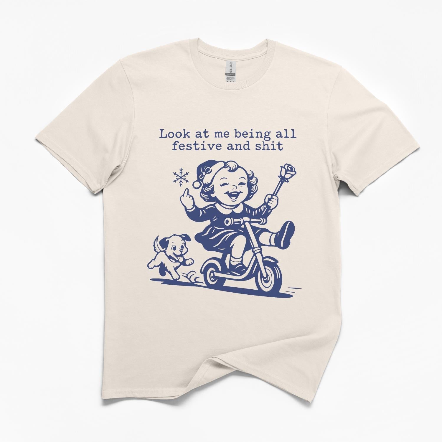 Look at Me Being Festive Girl T-Shirt