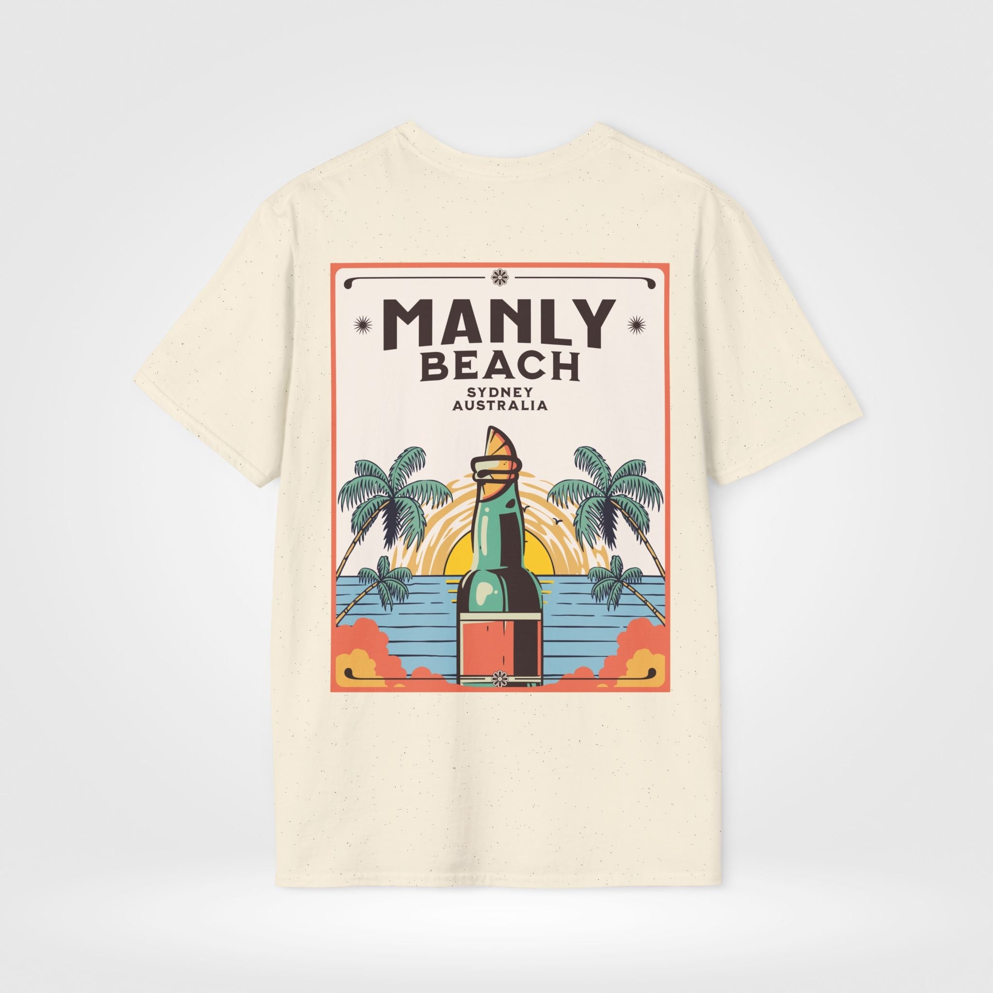 Manly Beach Sydney Custom T-Shirt - Style Circus
