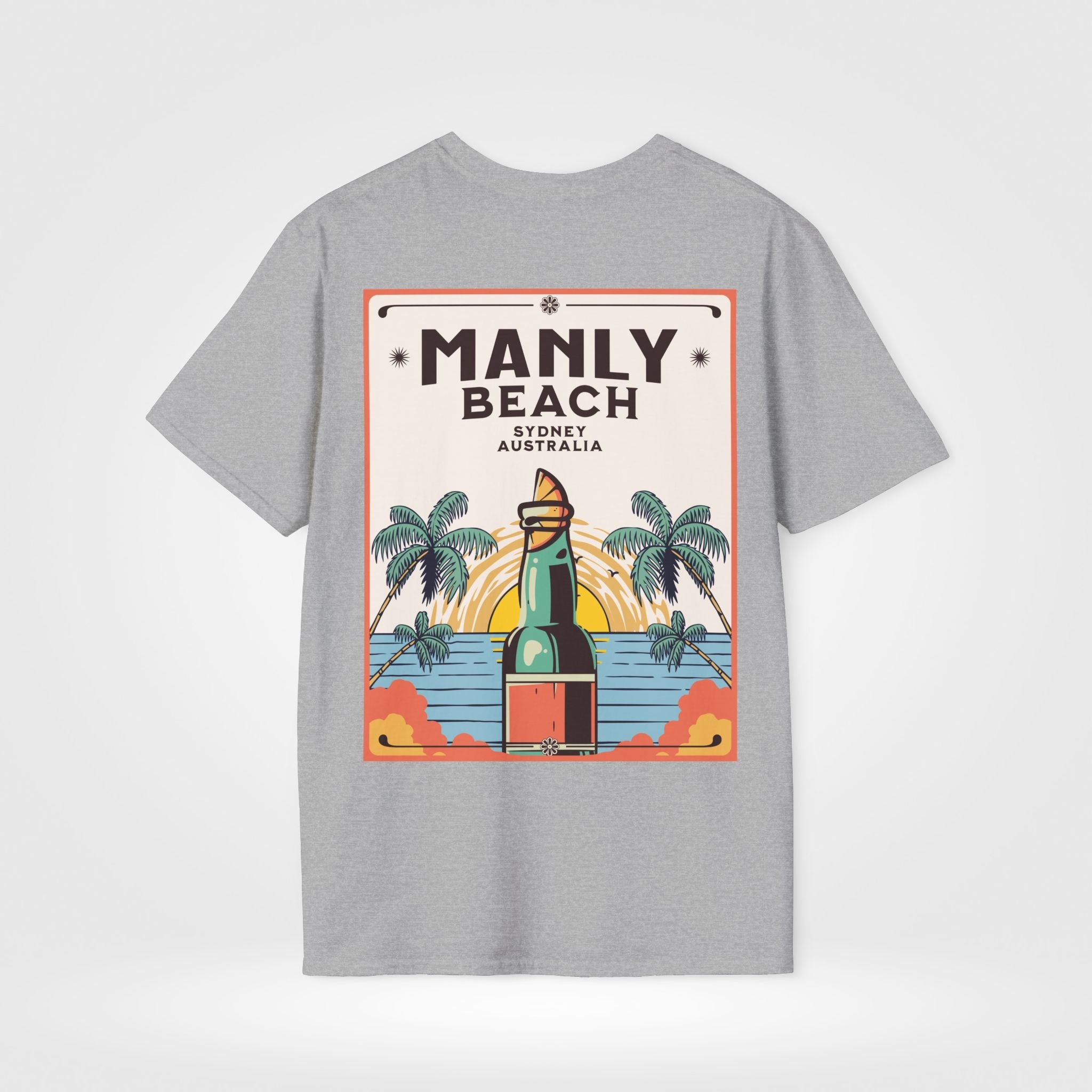 Manly Beach Sydney Custom T-Shirt - Style Circus