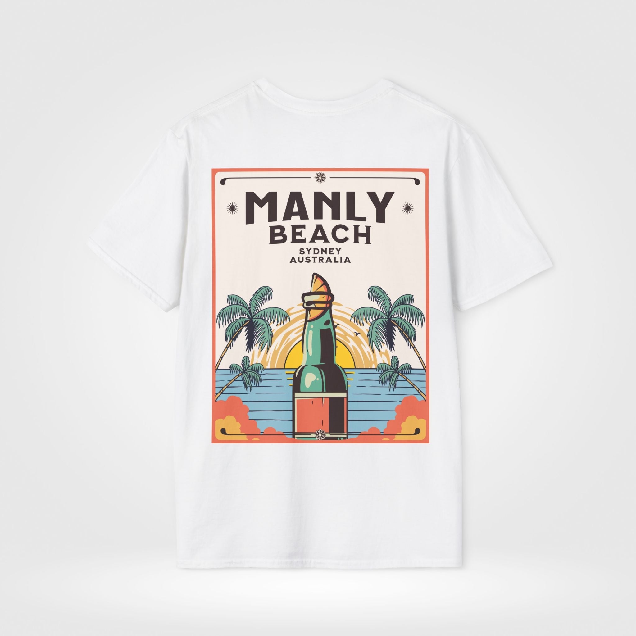 Manly Beach Sydney Custom T-Shirt - Style Circus