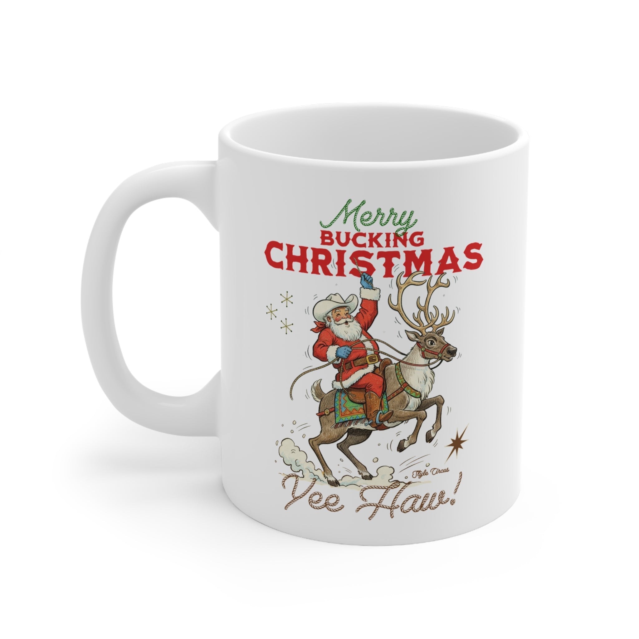 Merry Bucking Christmas Mug