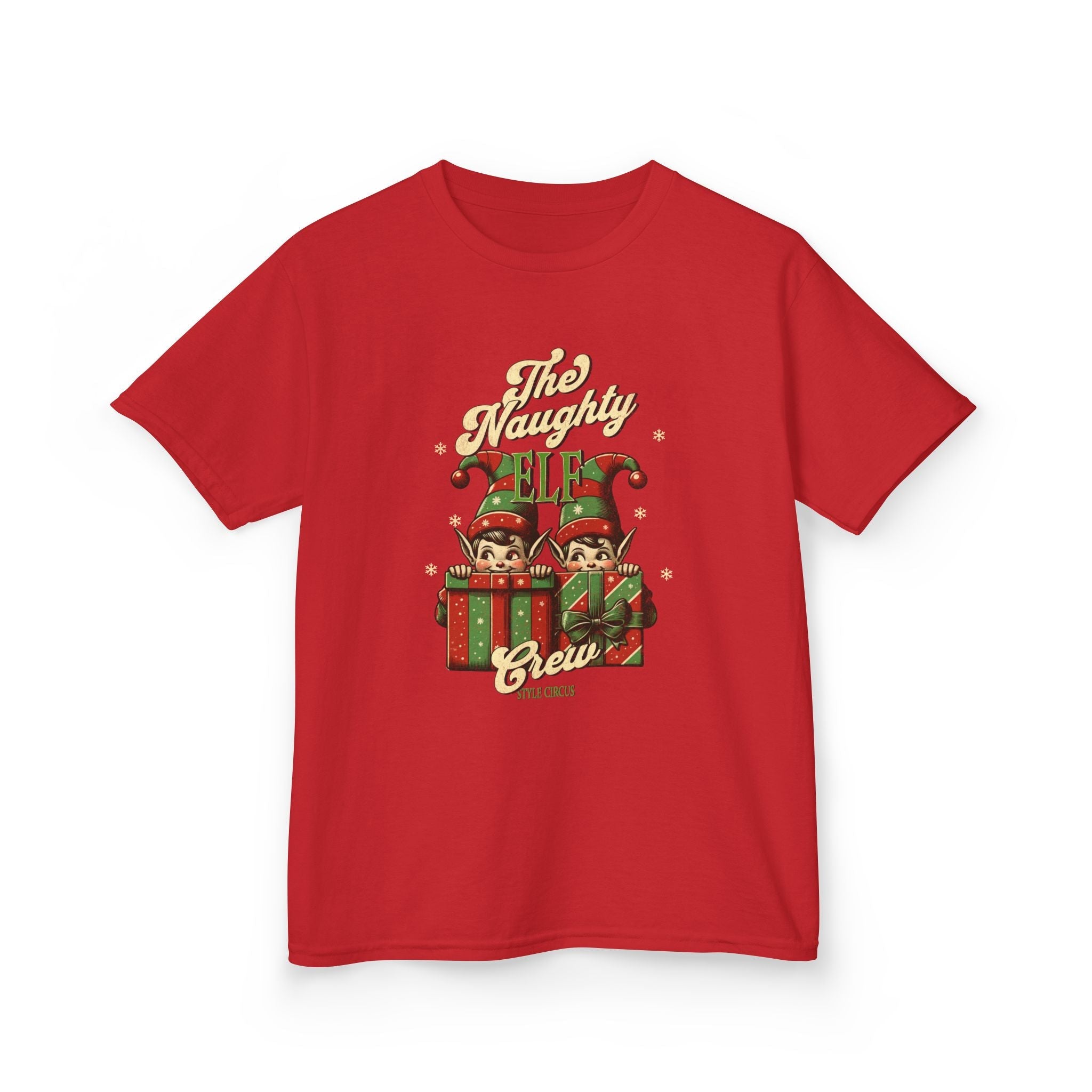 Naughty Elf Crew Kids T-Shirt
