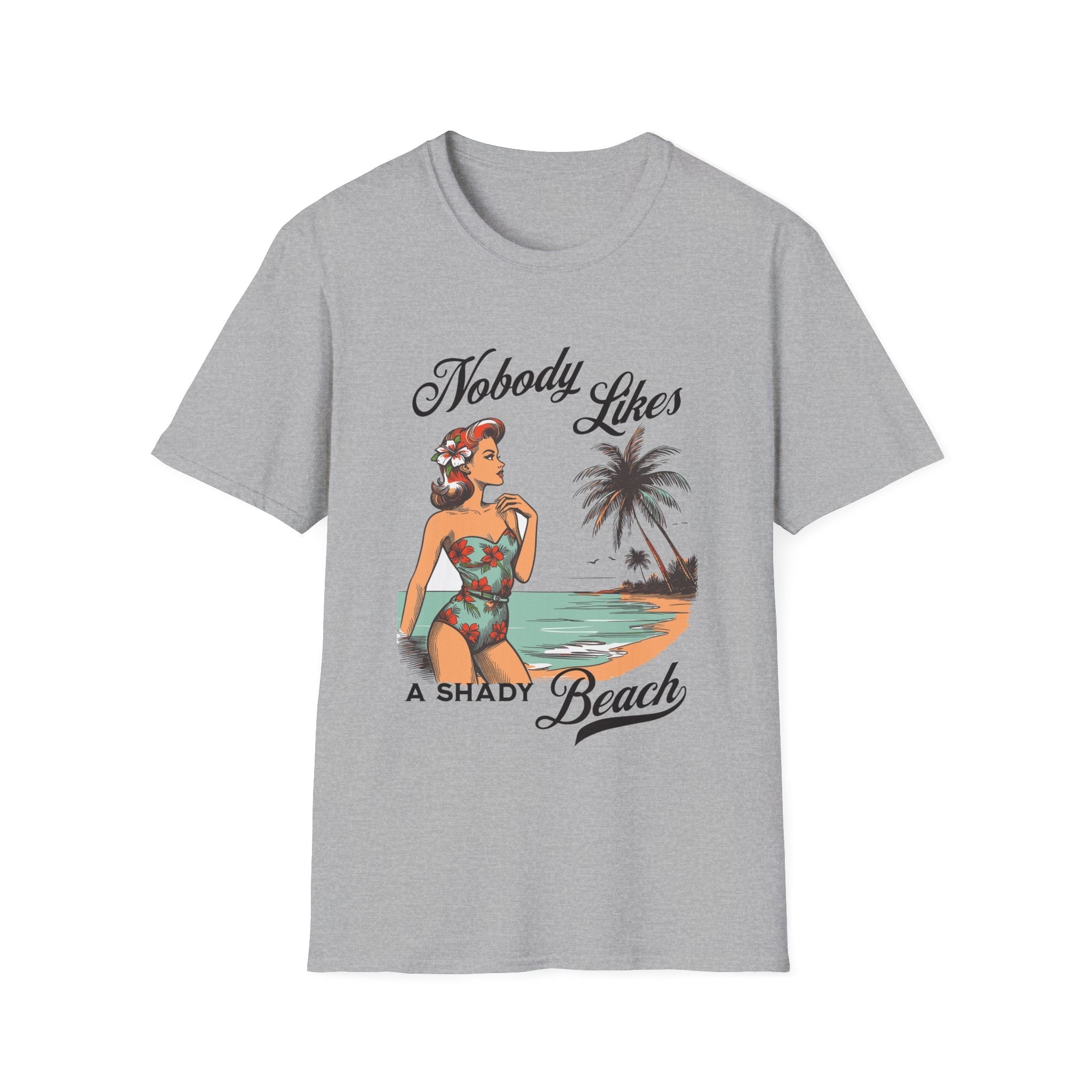 Nobody Likes a Shady Beach Retro T-Shirt - Style Circus