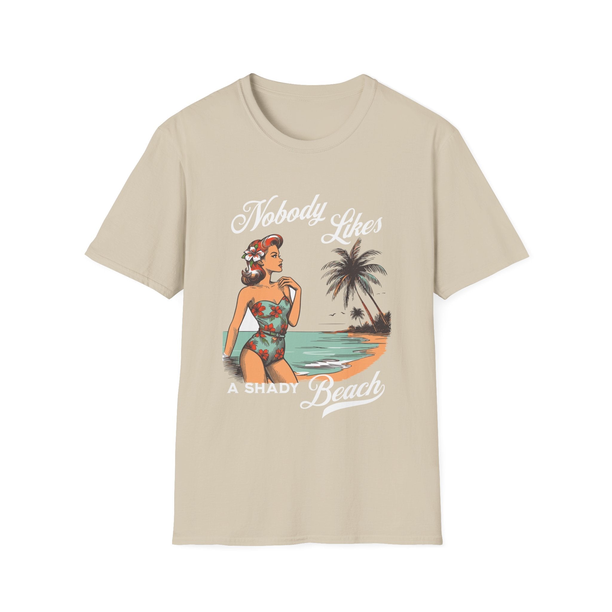 Nobody Likes a Shady Beach Retro T-Shirt - Style Circus