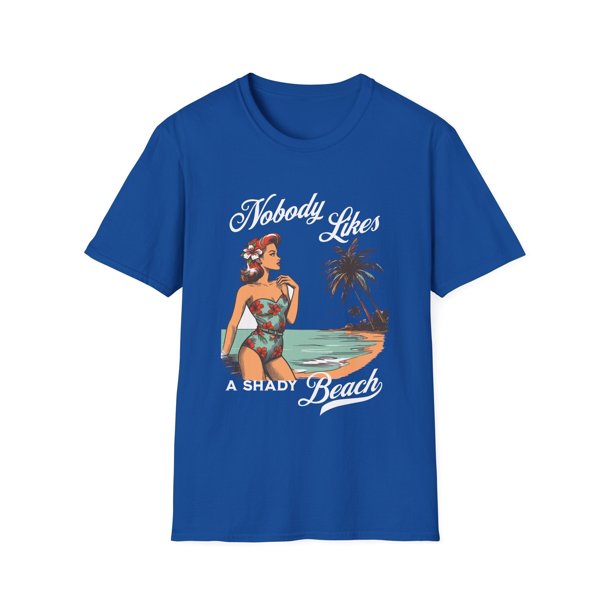 Nobody Likes a Shady Beach Retro T-Shirt - Style Circus
