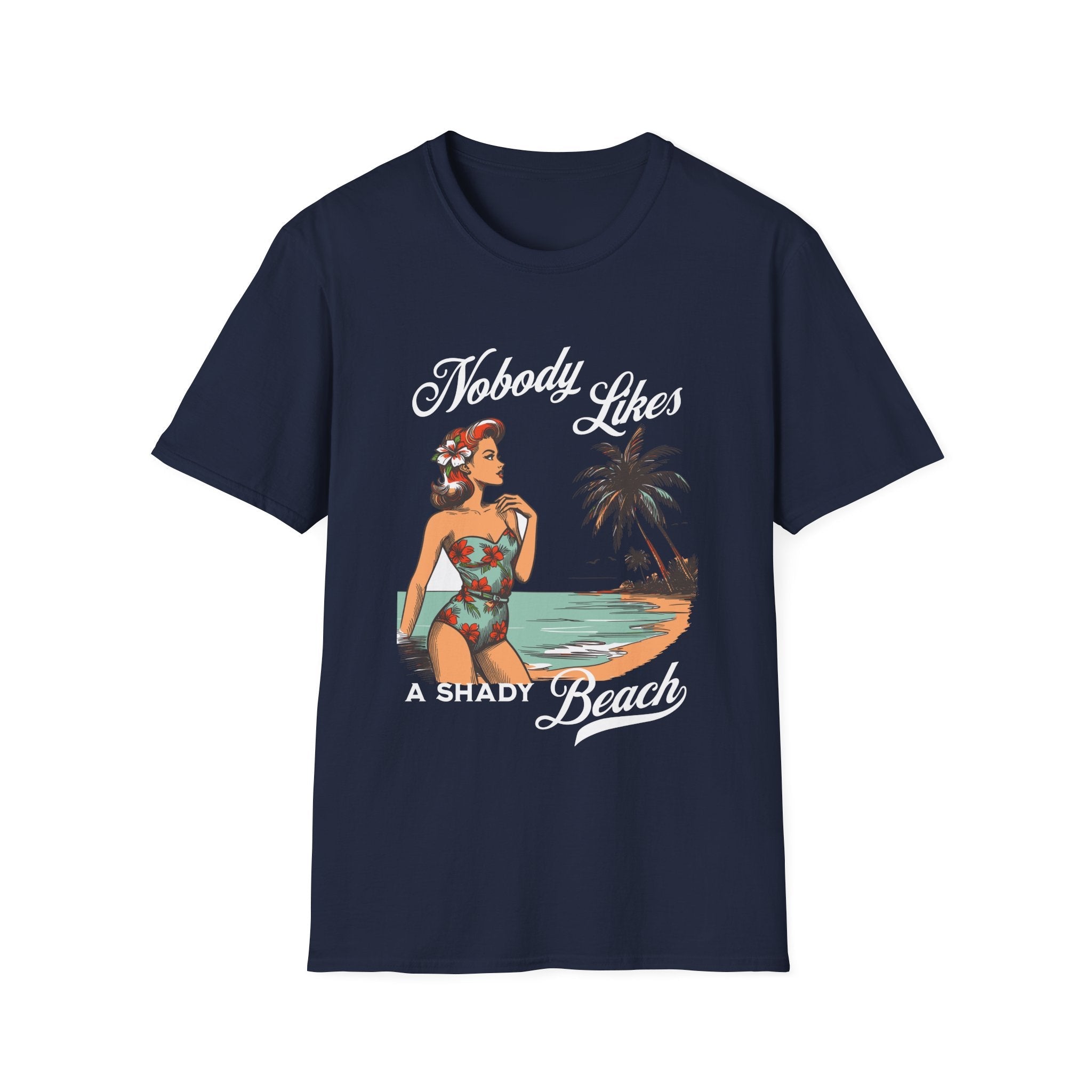 Nobody Likes a Shady Beach Retro T-Shirt - Style Circus