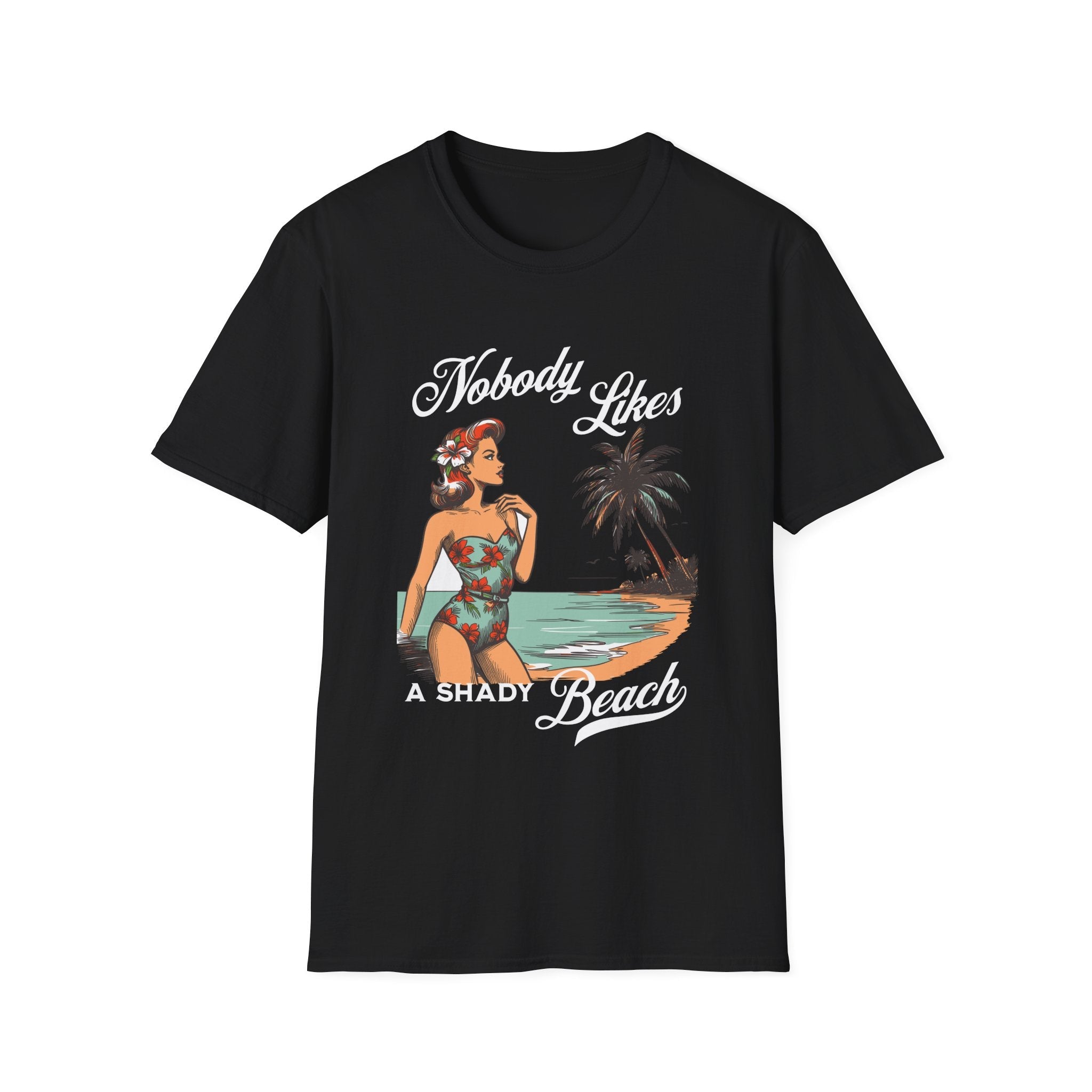 Nobody Likes a Shady Beach Retro T-Shirt - Style Circus