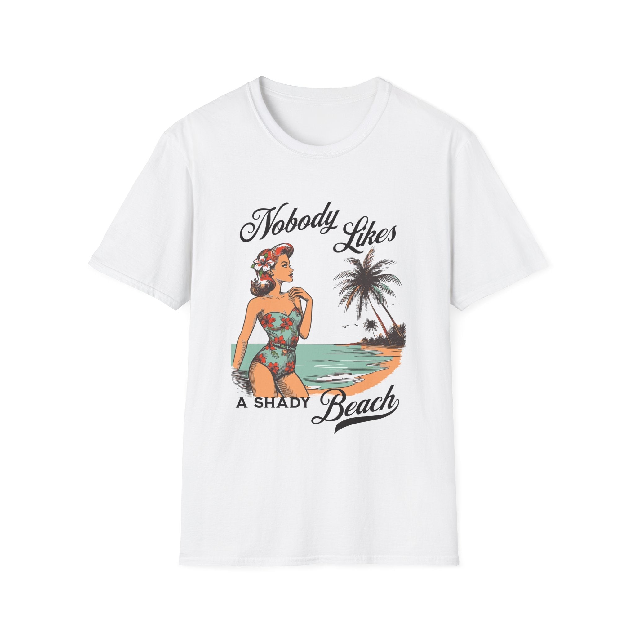 Nobody Likes a Shady Beach Retro T-Shirt - Style Circus