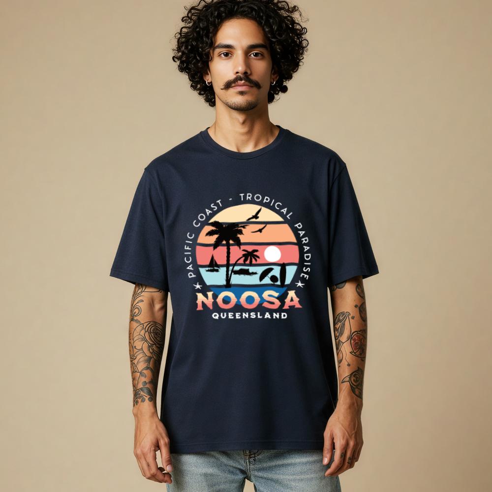 Noosa Queensland Surf & Beach Custom T-Shirt - Style Circus