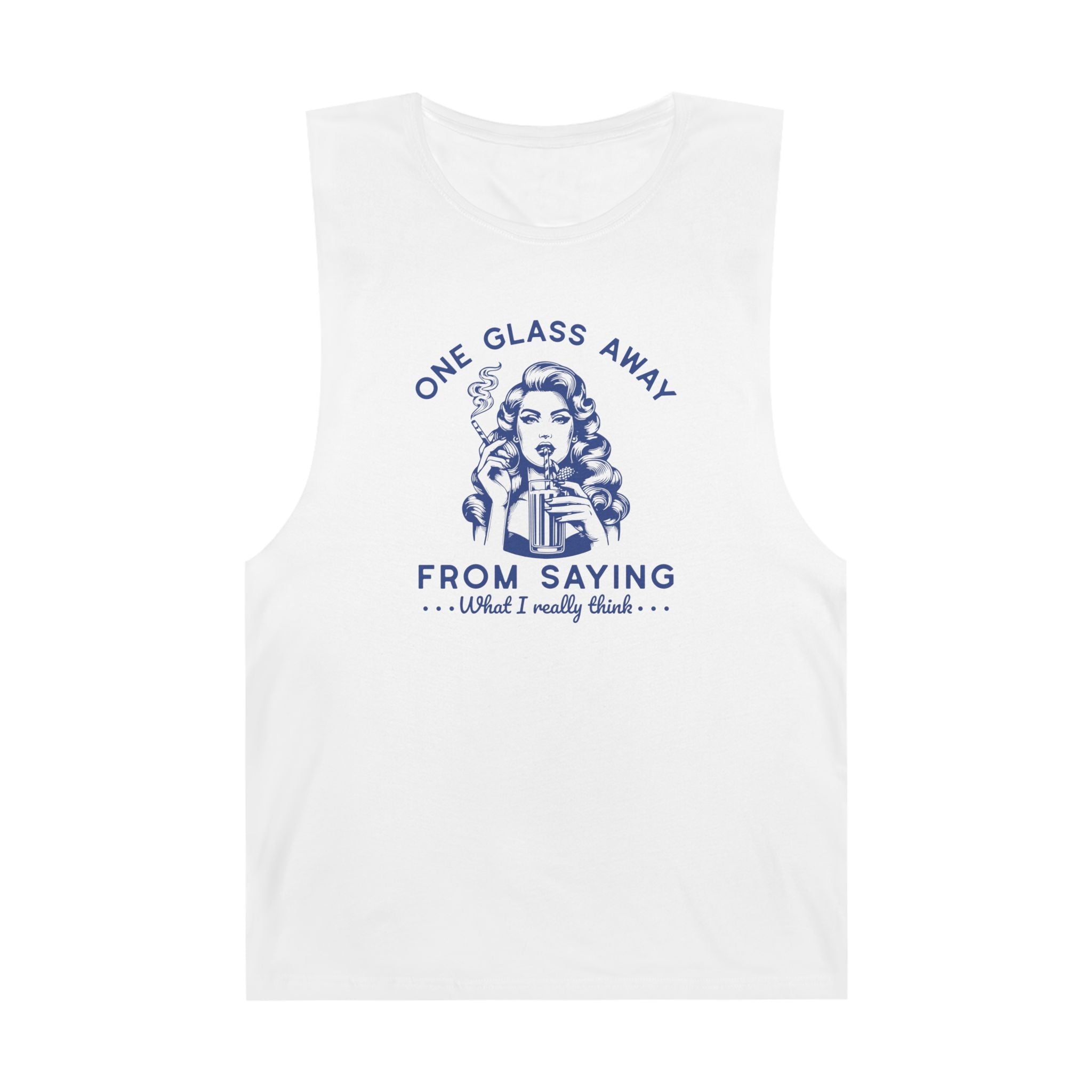 One Glass Away Unisex Tank Top - Style Circus