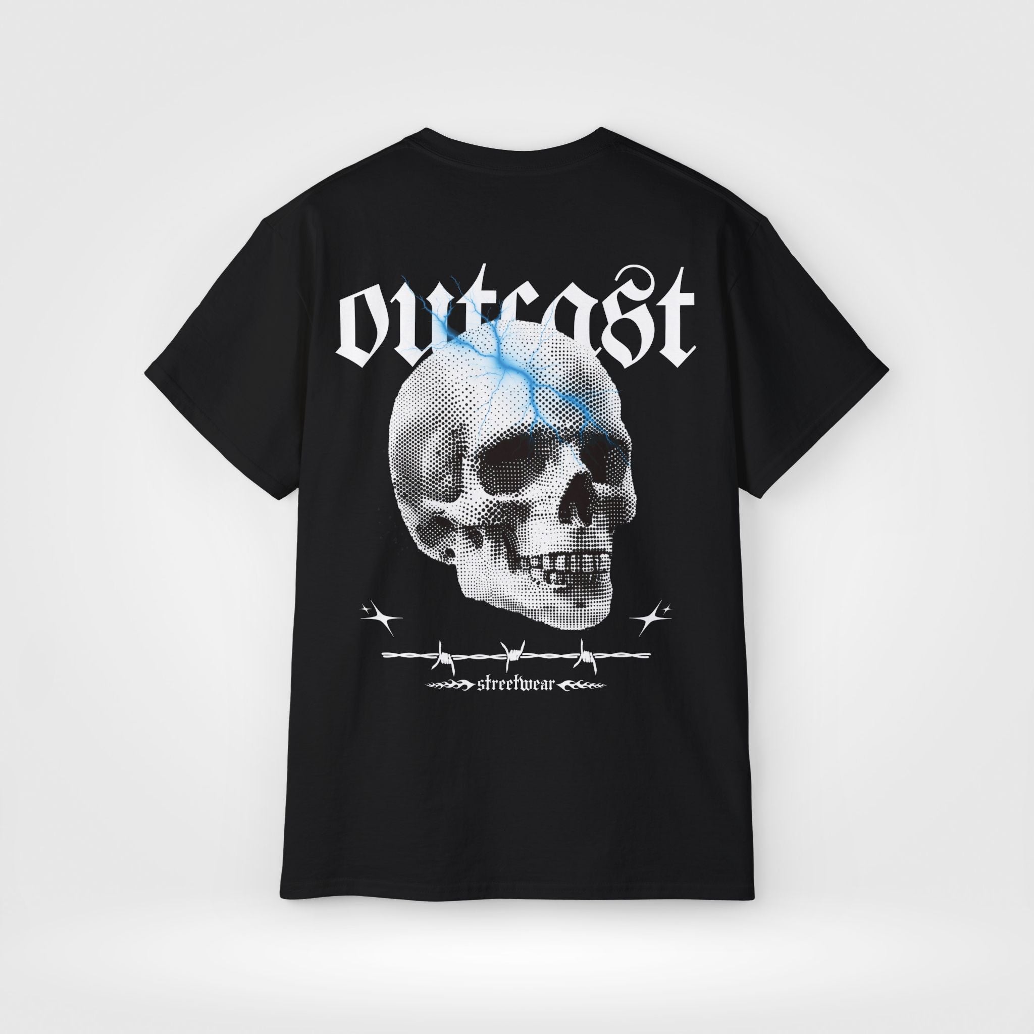 Outcast Skull Streetwear Custom T-Shirt - Style Circus