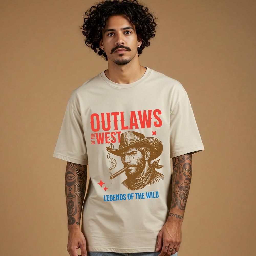 Outlaws of the West Oversized Tee - Style Circus