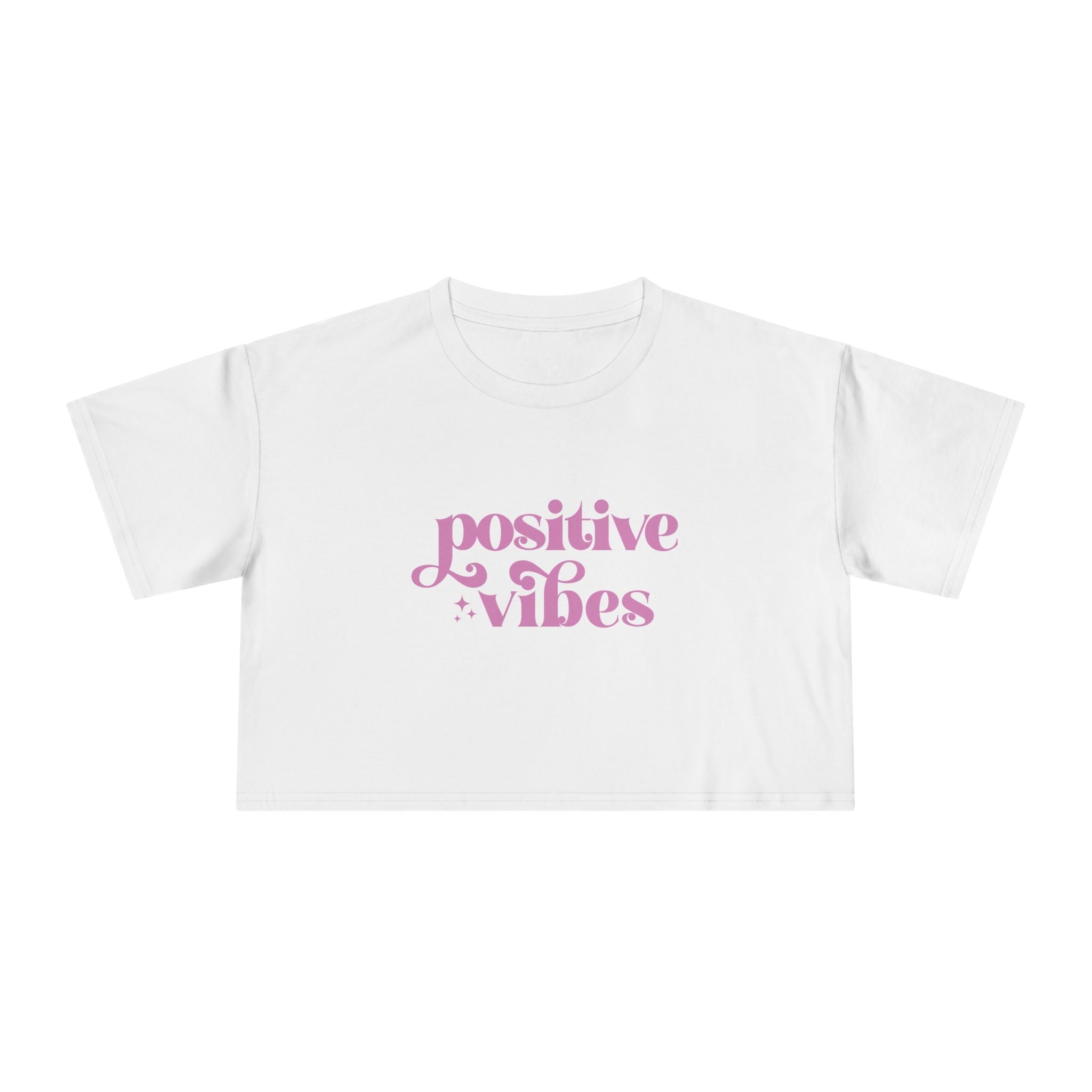 Positive Vibes Crop Tee