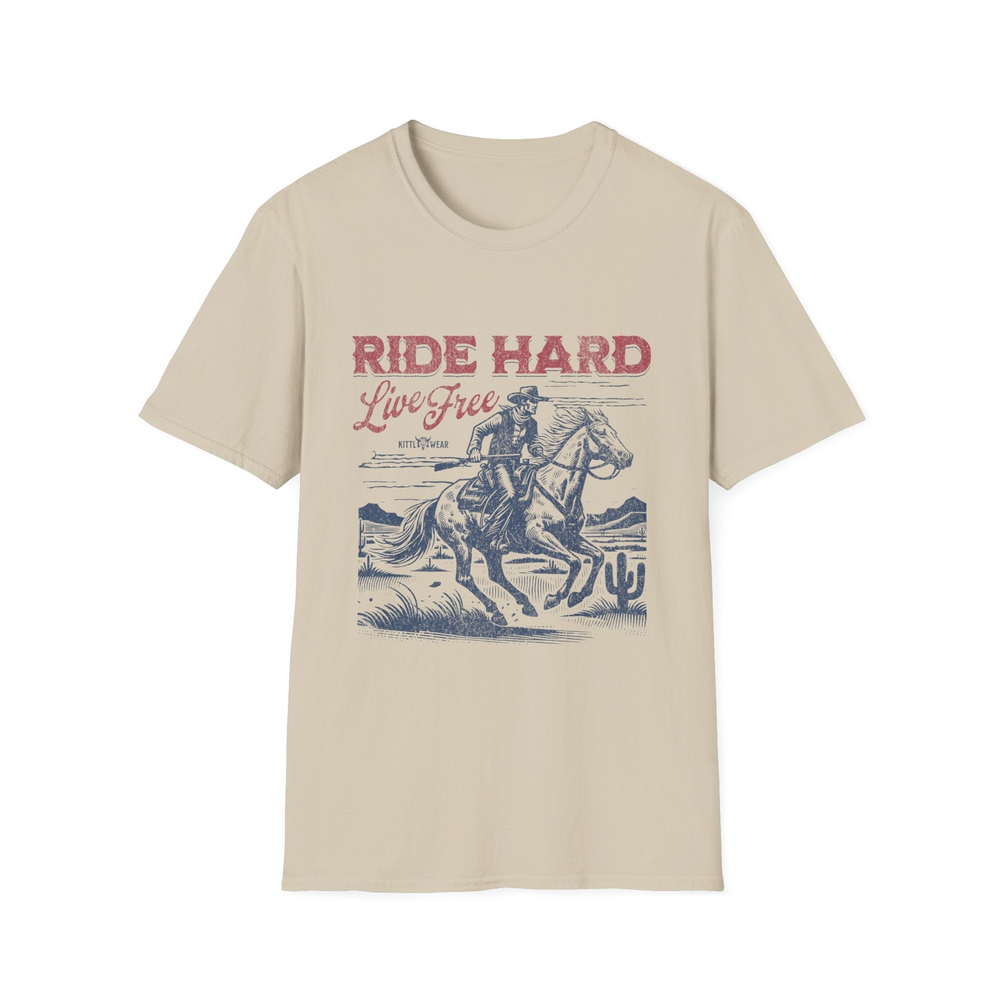 Ride Hard Live Free Cowboy T-Shirt - Style Circus