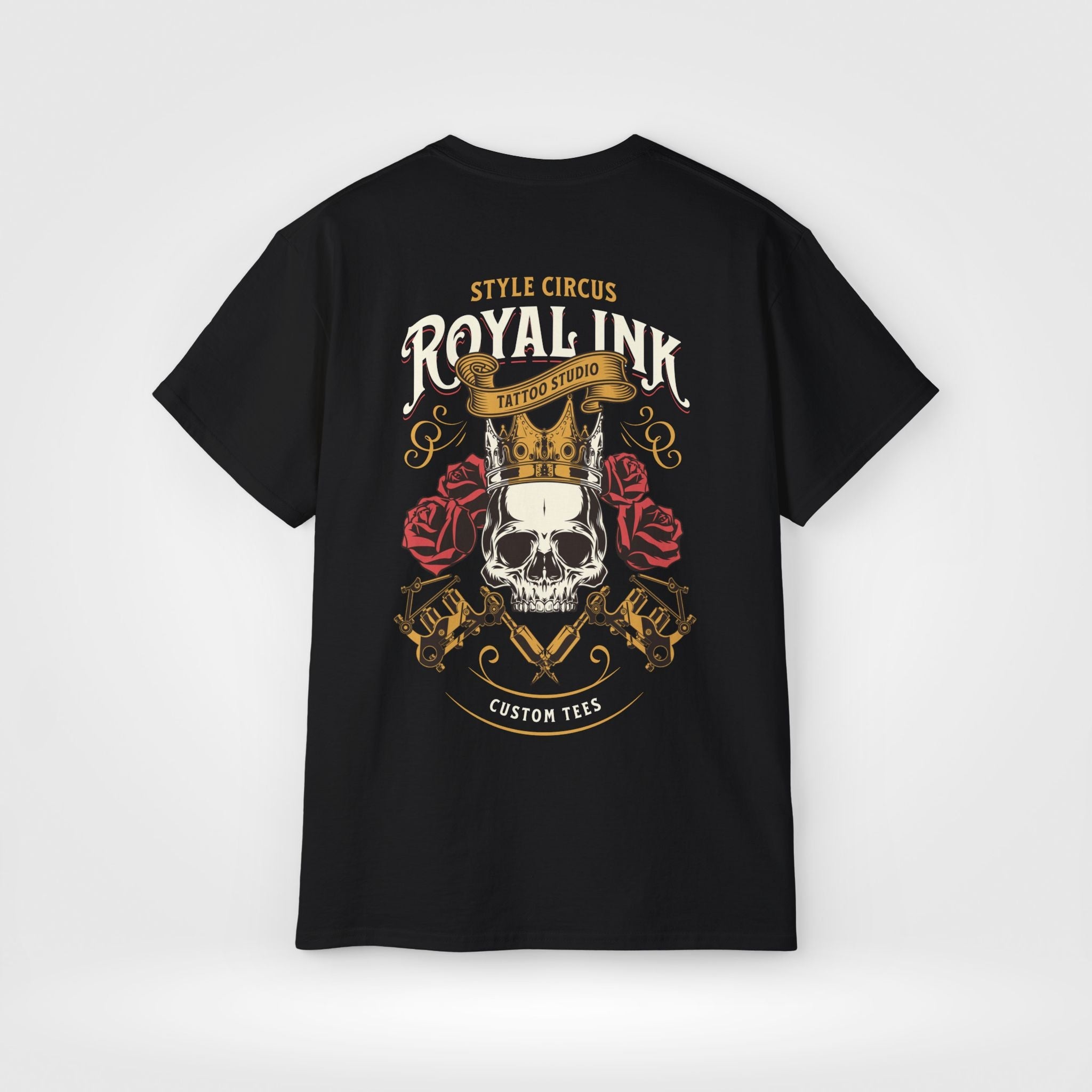 Royal Ink Tattoo Studio Skull Wear T-Shirt - Style Circus