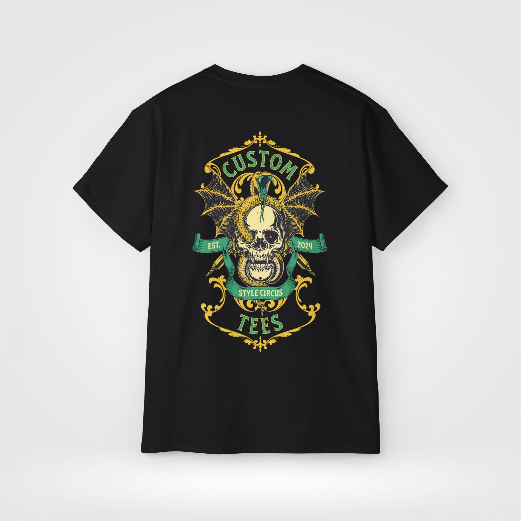 Snake Tattoo Studio Skull Wear T-Shirt - Style Circus